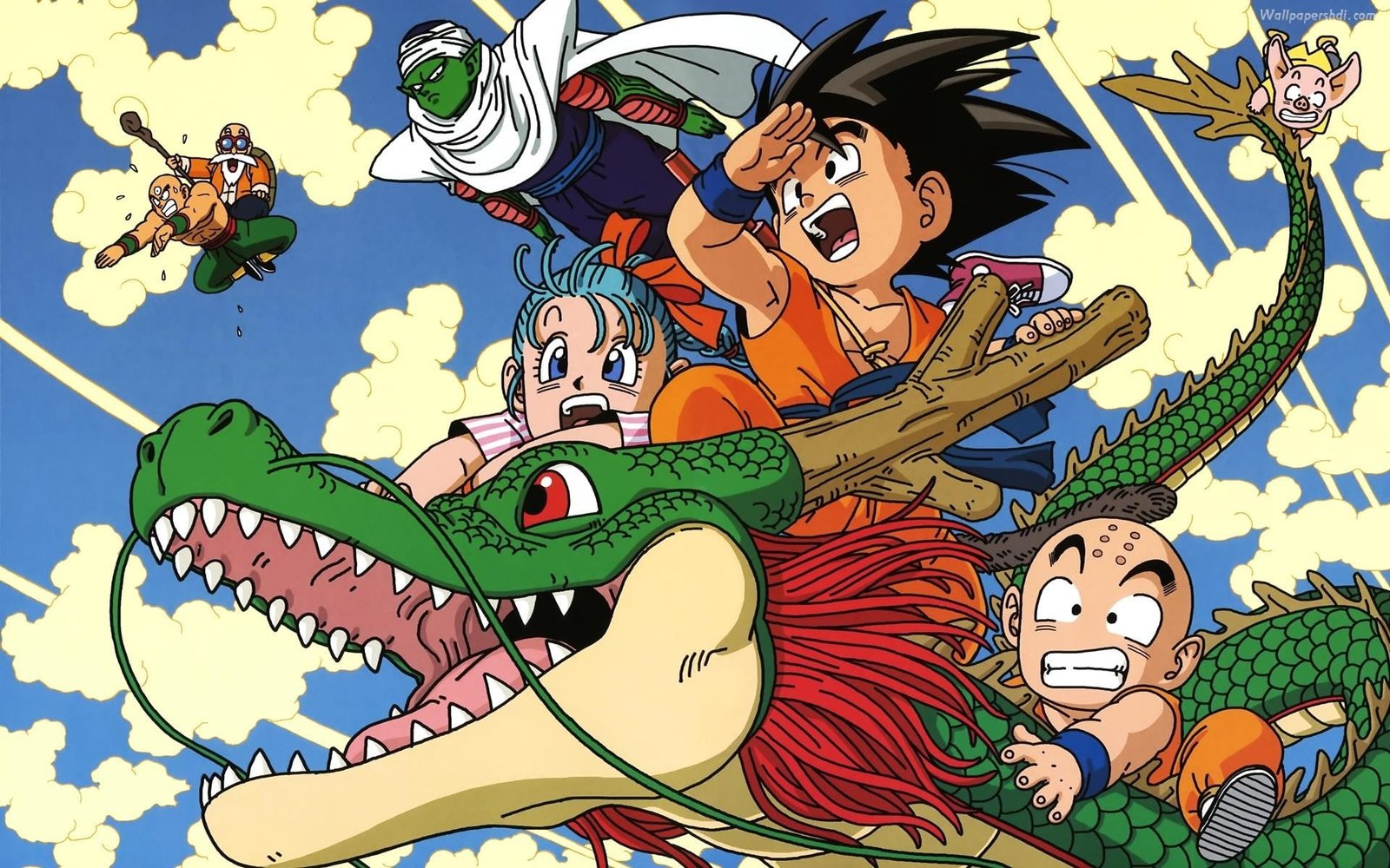 Dragon Ball Z poster anime Son Goku Piccolo Krillin representation 2k