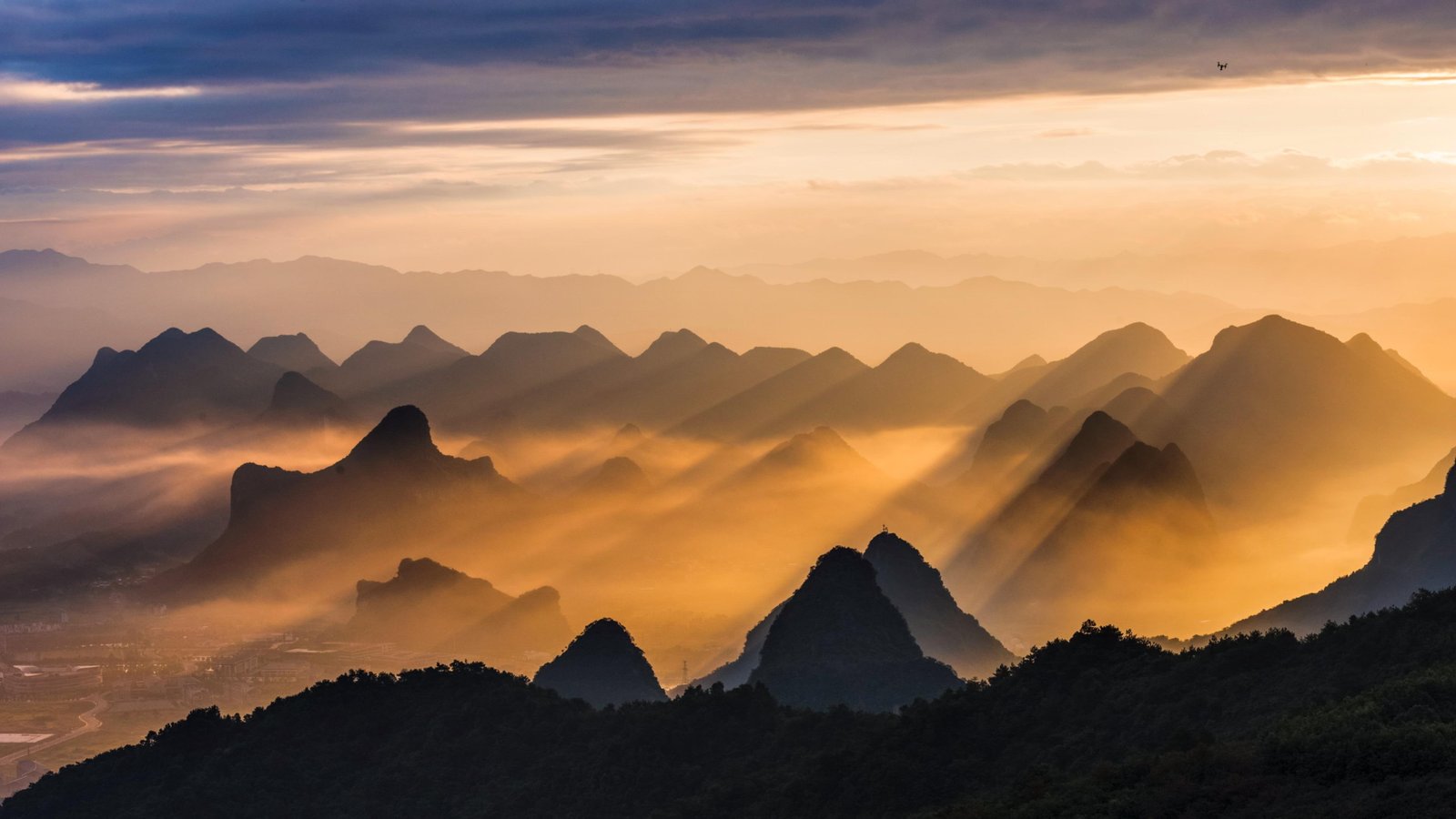 sunshine sunlight yuzi paradise guilin asia china guangxi 2k 4k