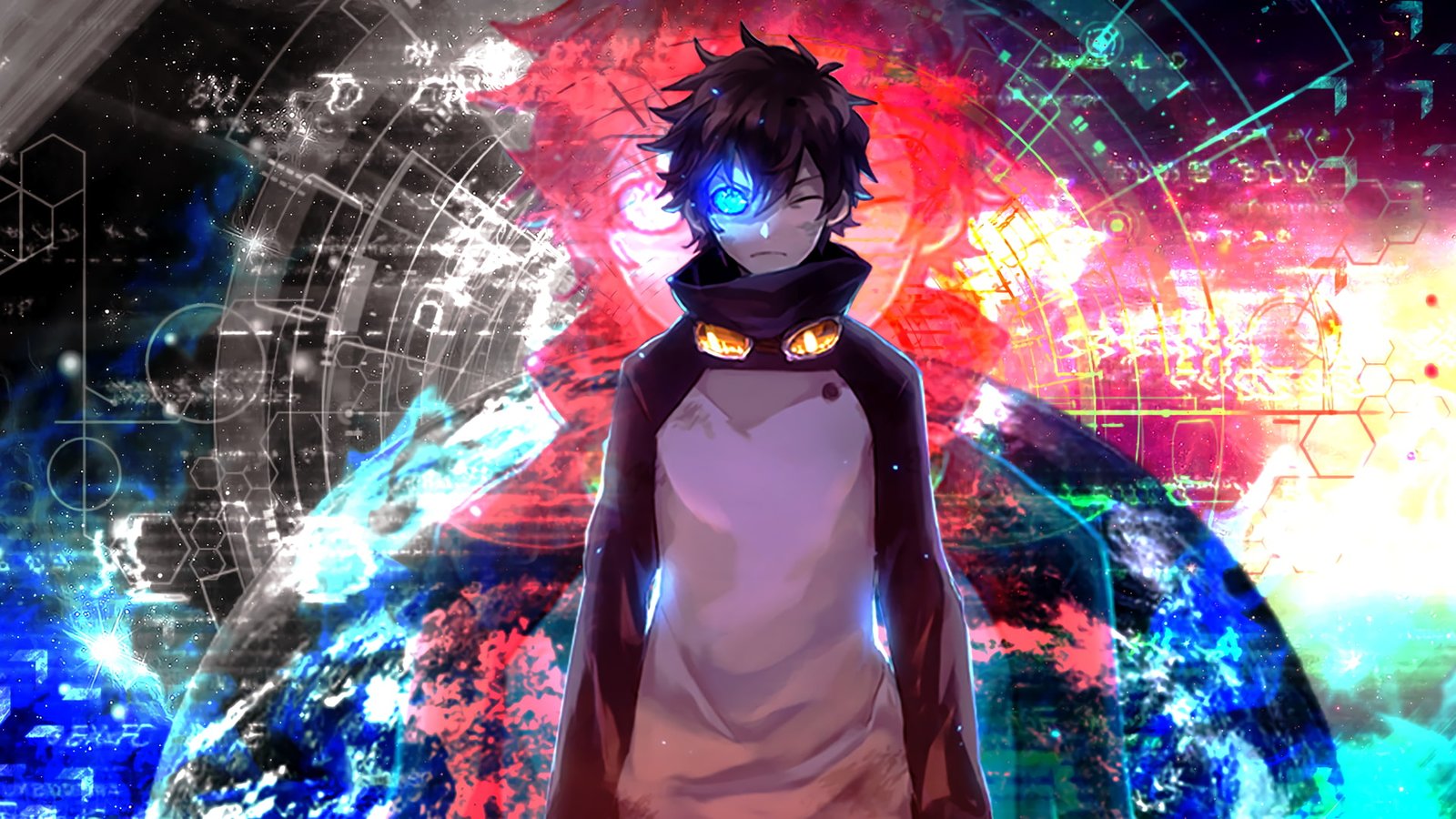 anime boys blue eyes Kekkai Sensen Leonardo Watch 2k