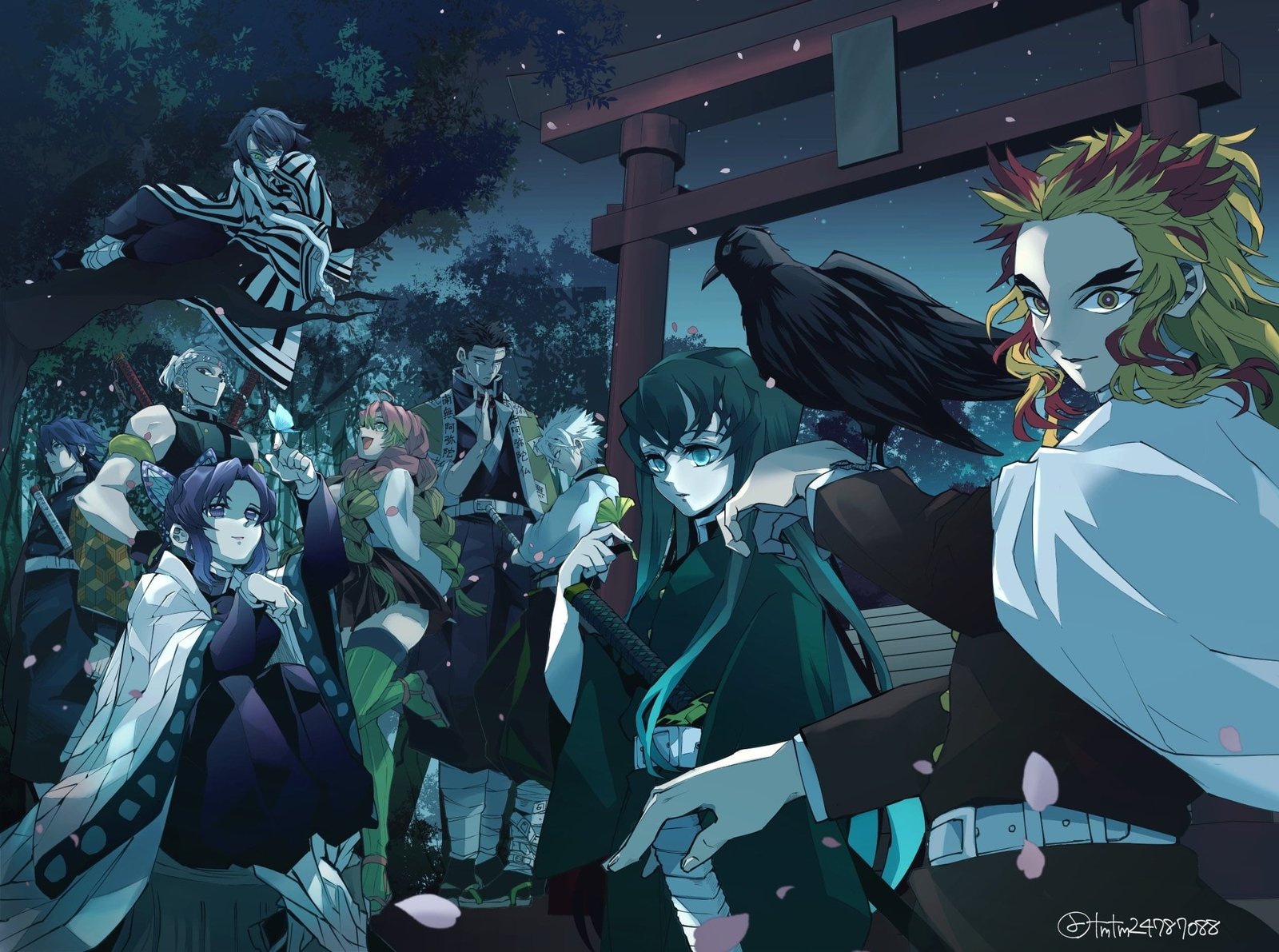 Anime Demon Slayer Kimetsu no Yaiba Giyuu Tomioka Gyomei Himejima 2k