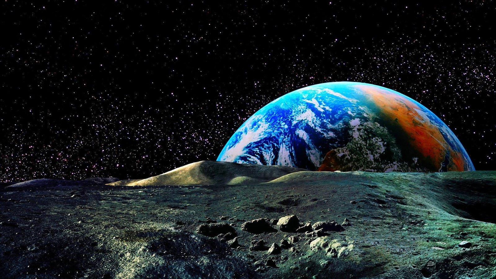 Beauty Of Earth space planet colors and abstract 2k