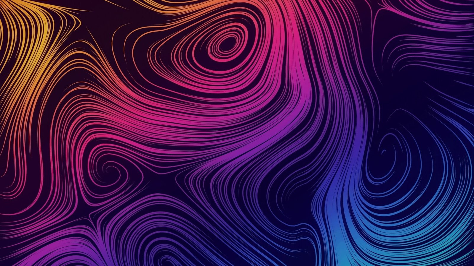 cyclone colorful pattern magenta psychedelic art line 2k