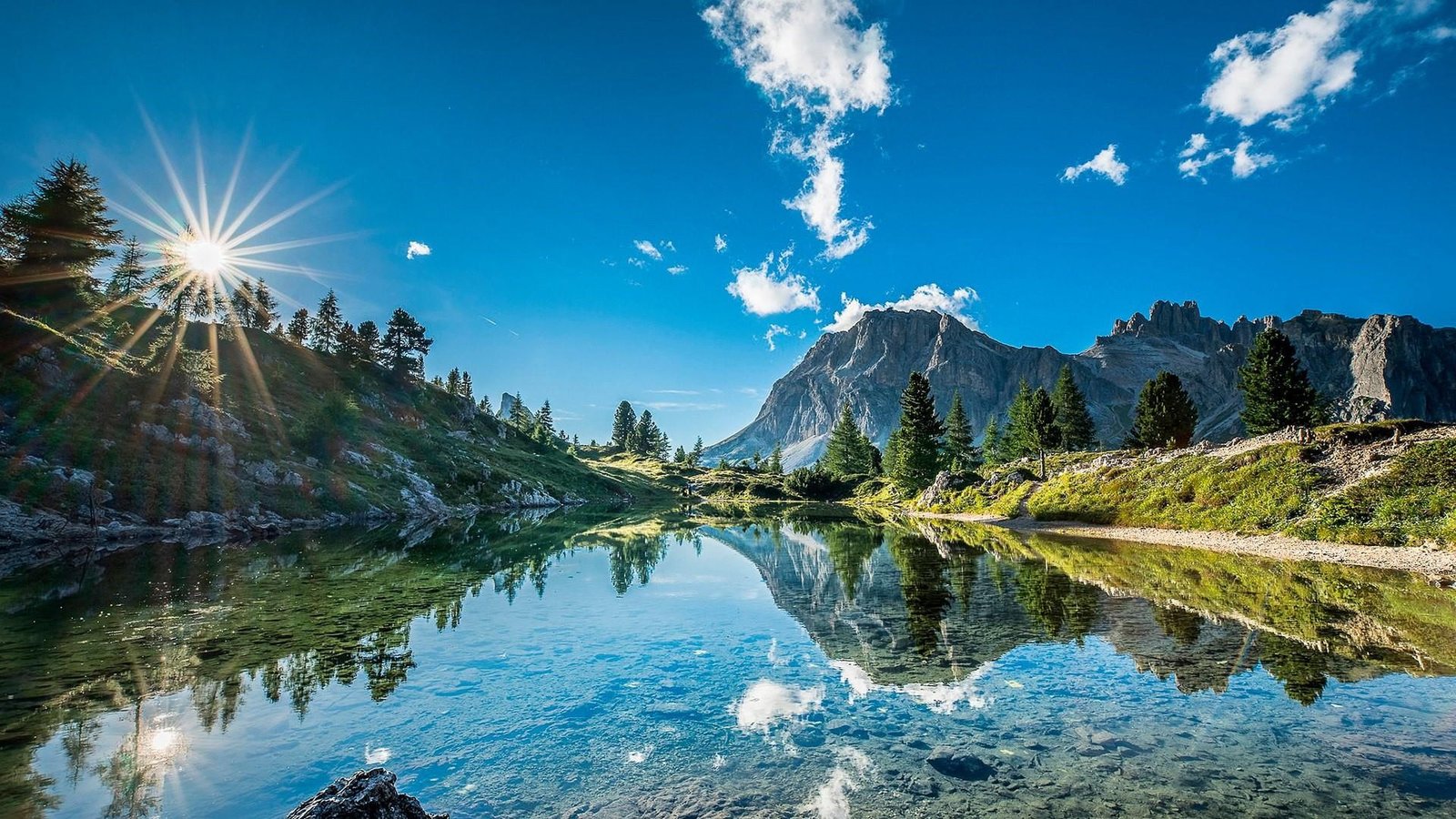 reflection nature sky mountainous landforms wilderness 2k