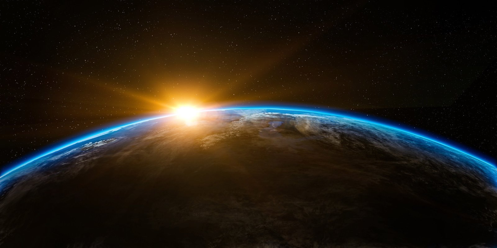 Sunrise over the Earth photos public domain space planet Space 2k 4k