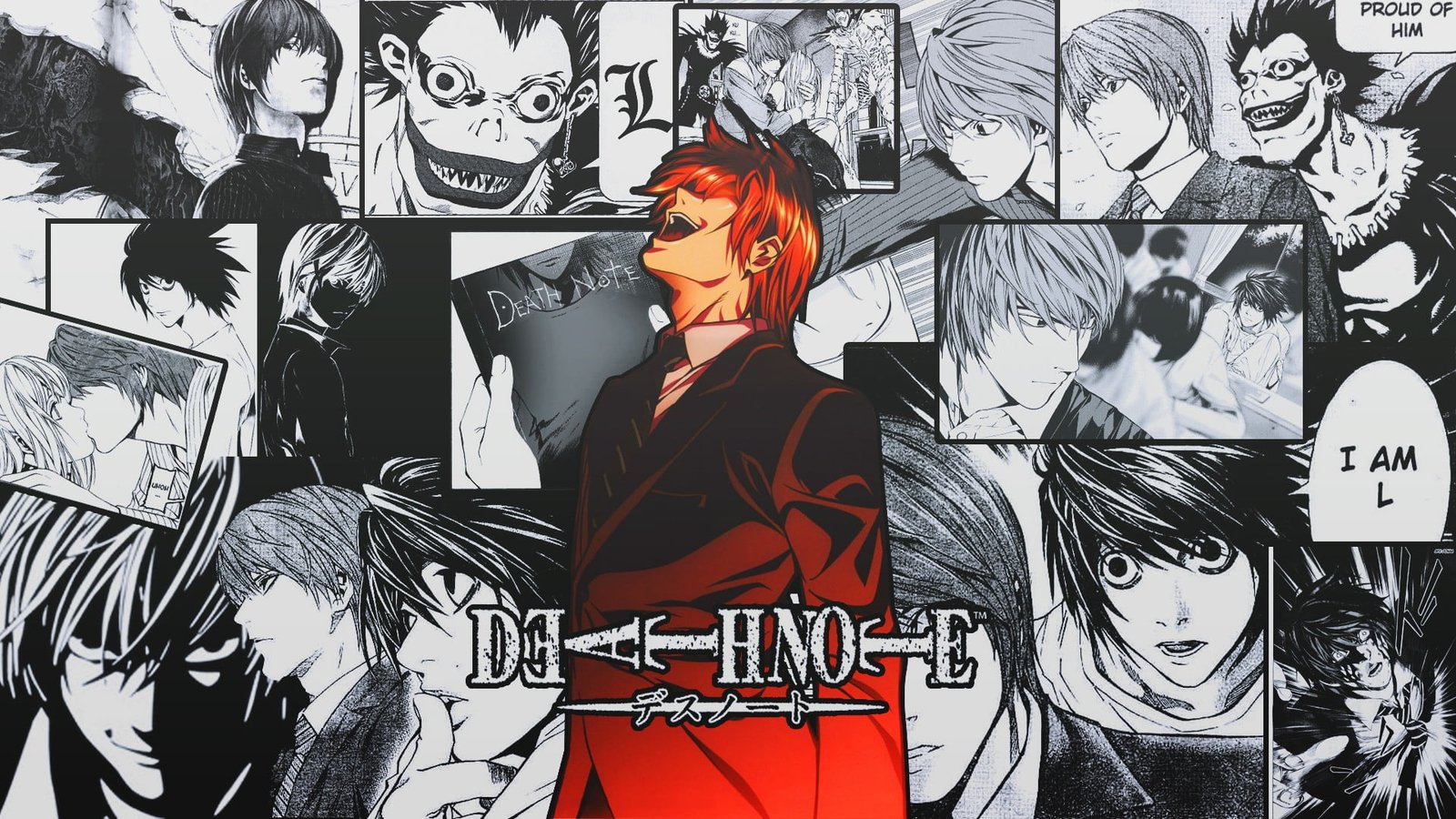 Deathnote wallpaper Death Note Yagami Light manga anime one person 2k