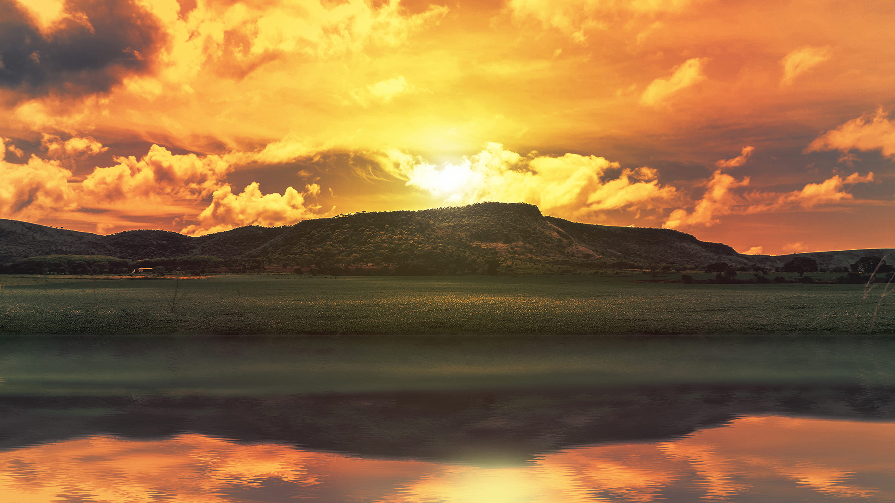 brazil goi s chapada dos veadeiros lago por do sol montanha 2k