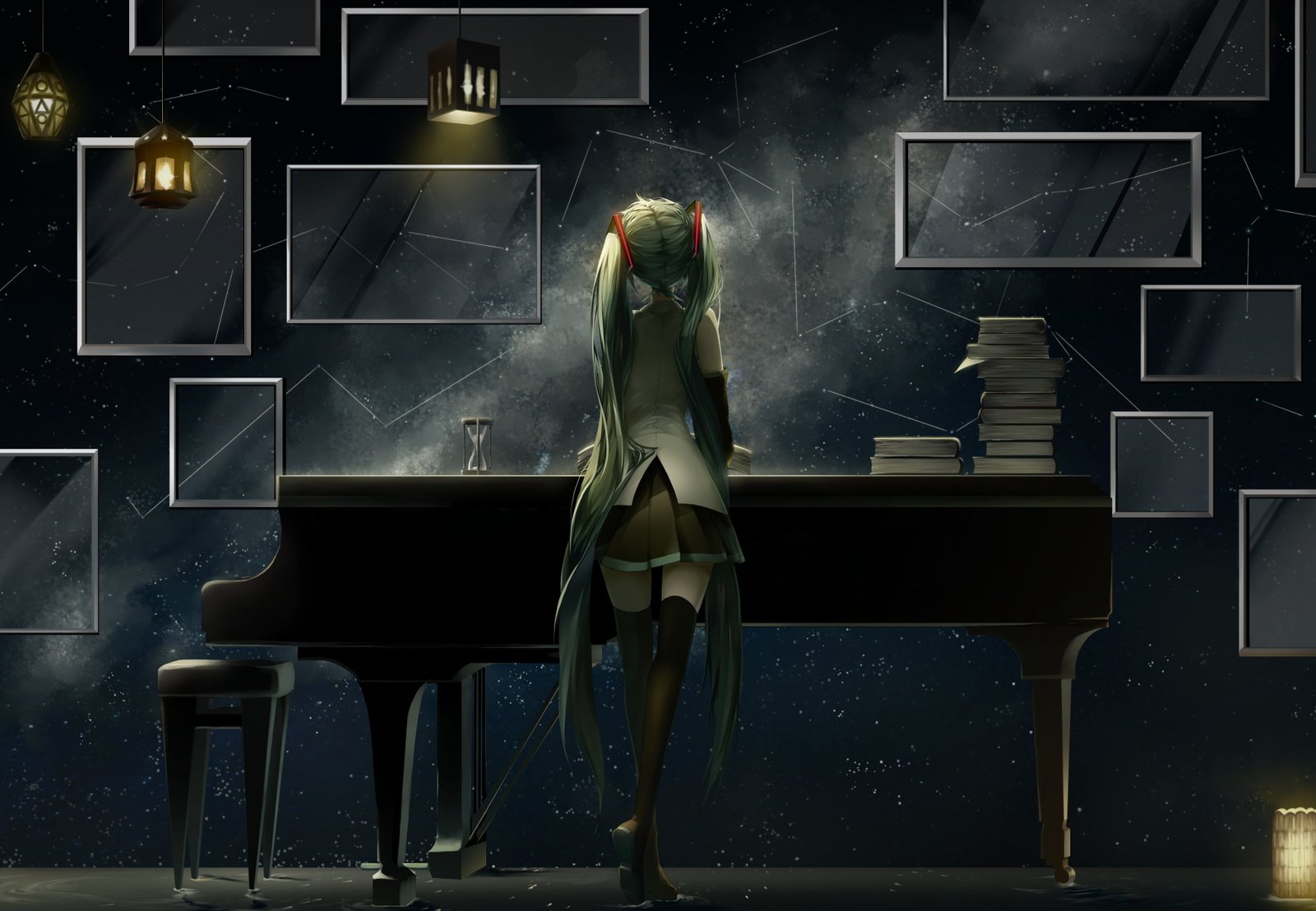anime woman character illustration girls long hair Vocaloid 2k 4k