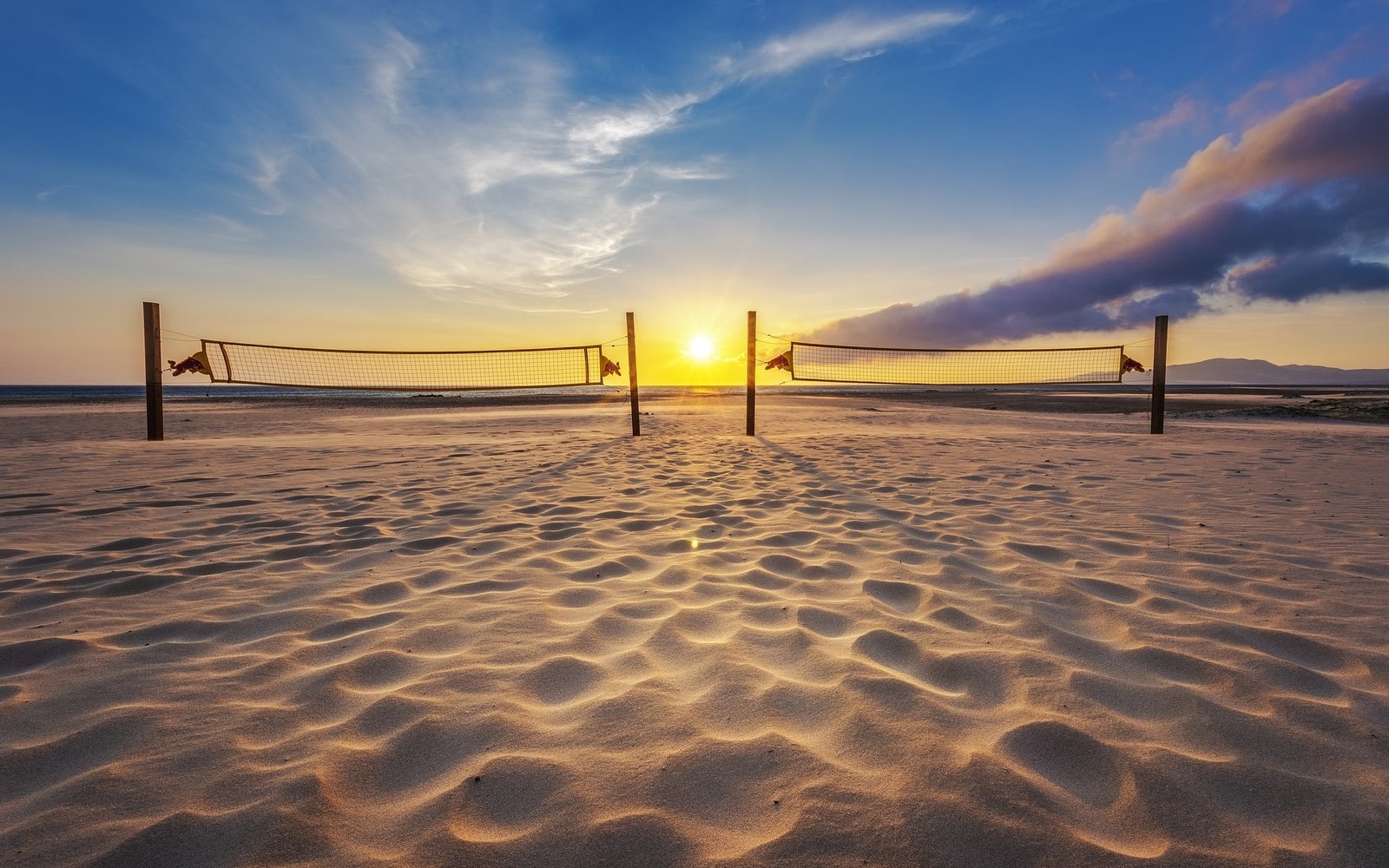 beach sunset volleyball 2k