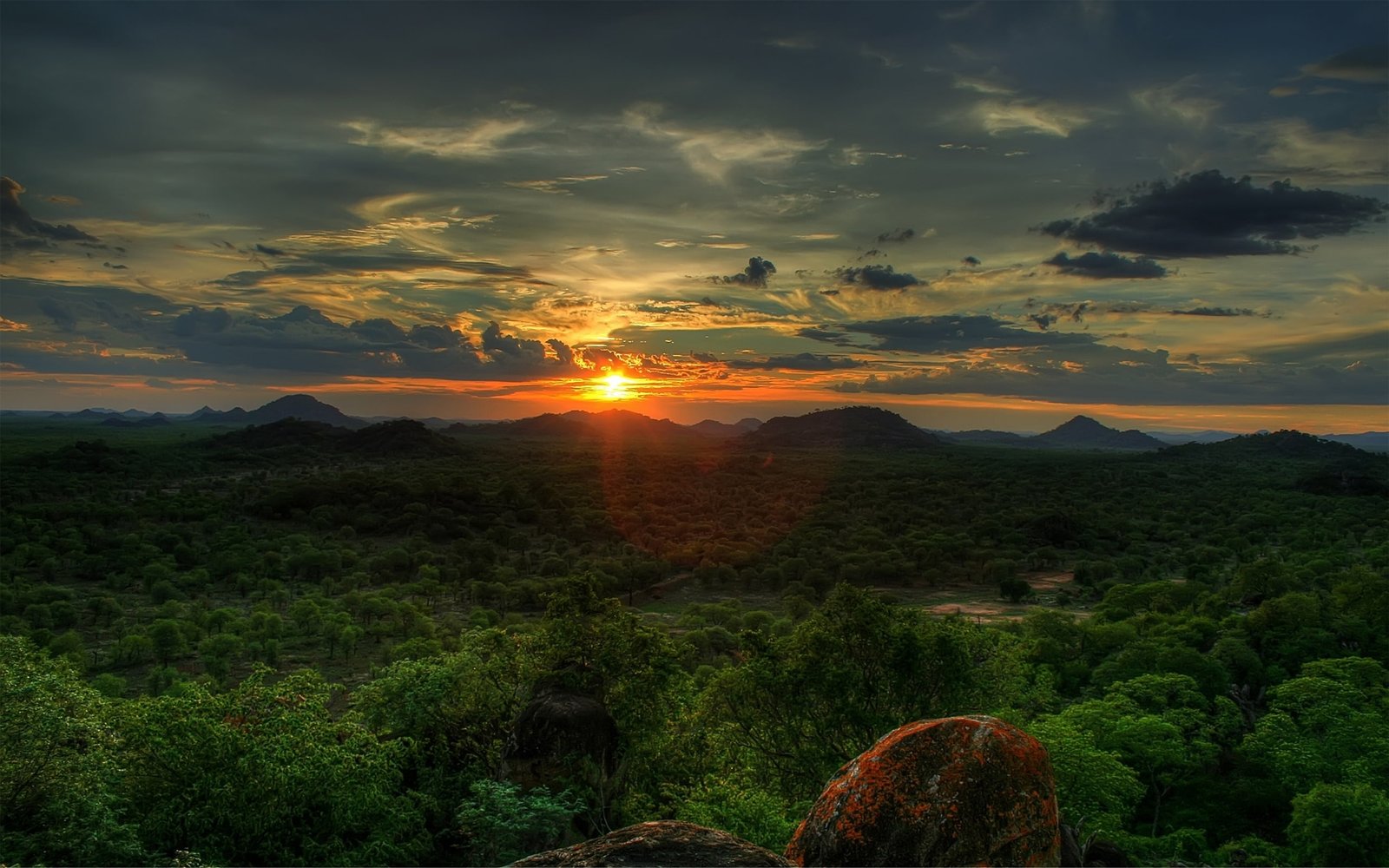 Sunsets Clouds Landscapes Nature Trees Forest Photography Hdr Wallpaper 2k