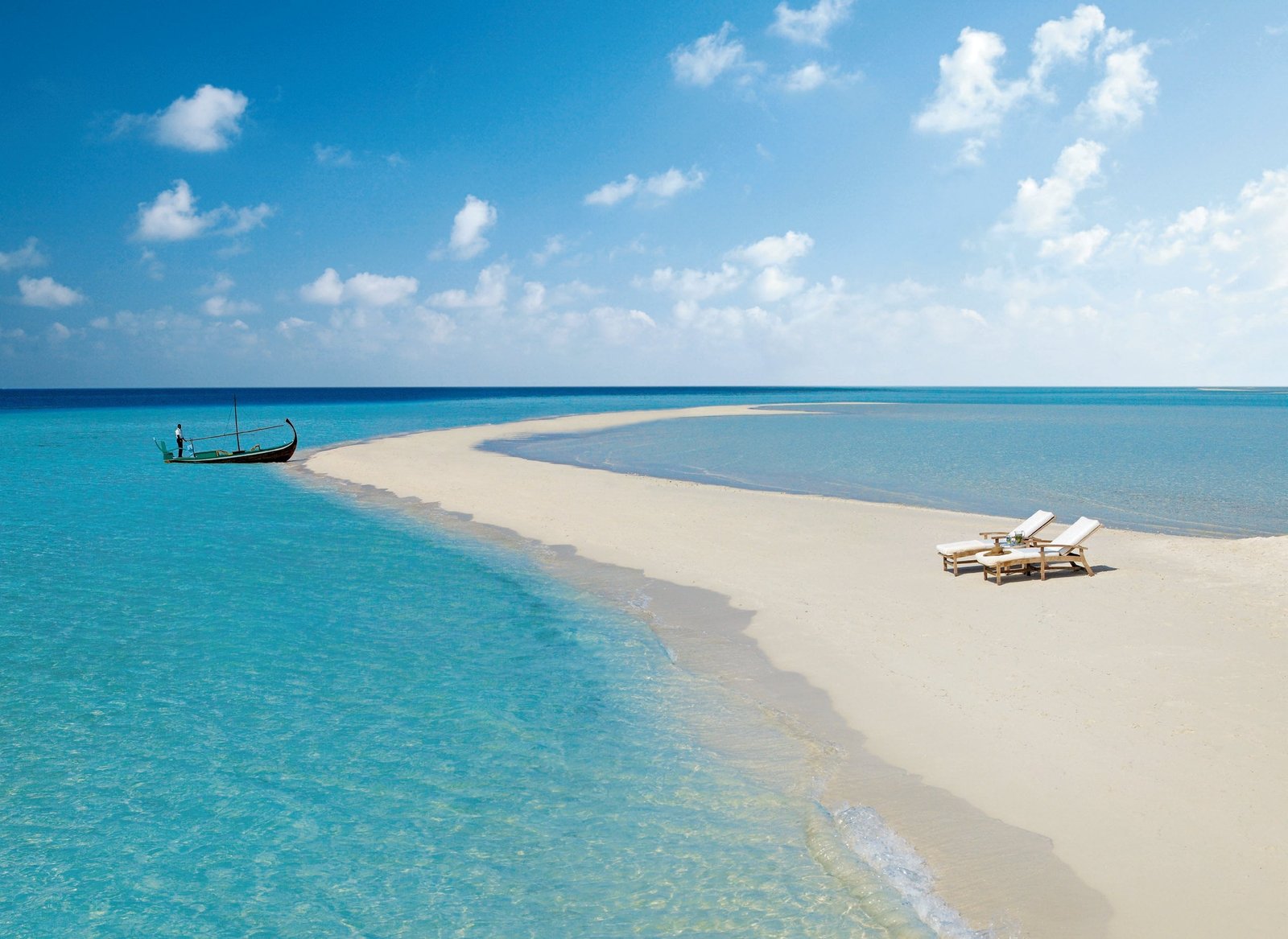 two white outdoor lounge chairs maldives beach tropical sea 2k
