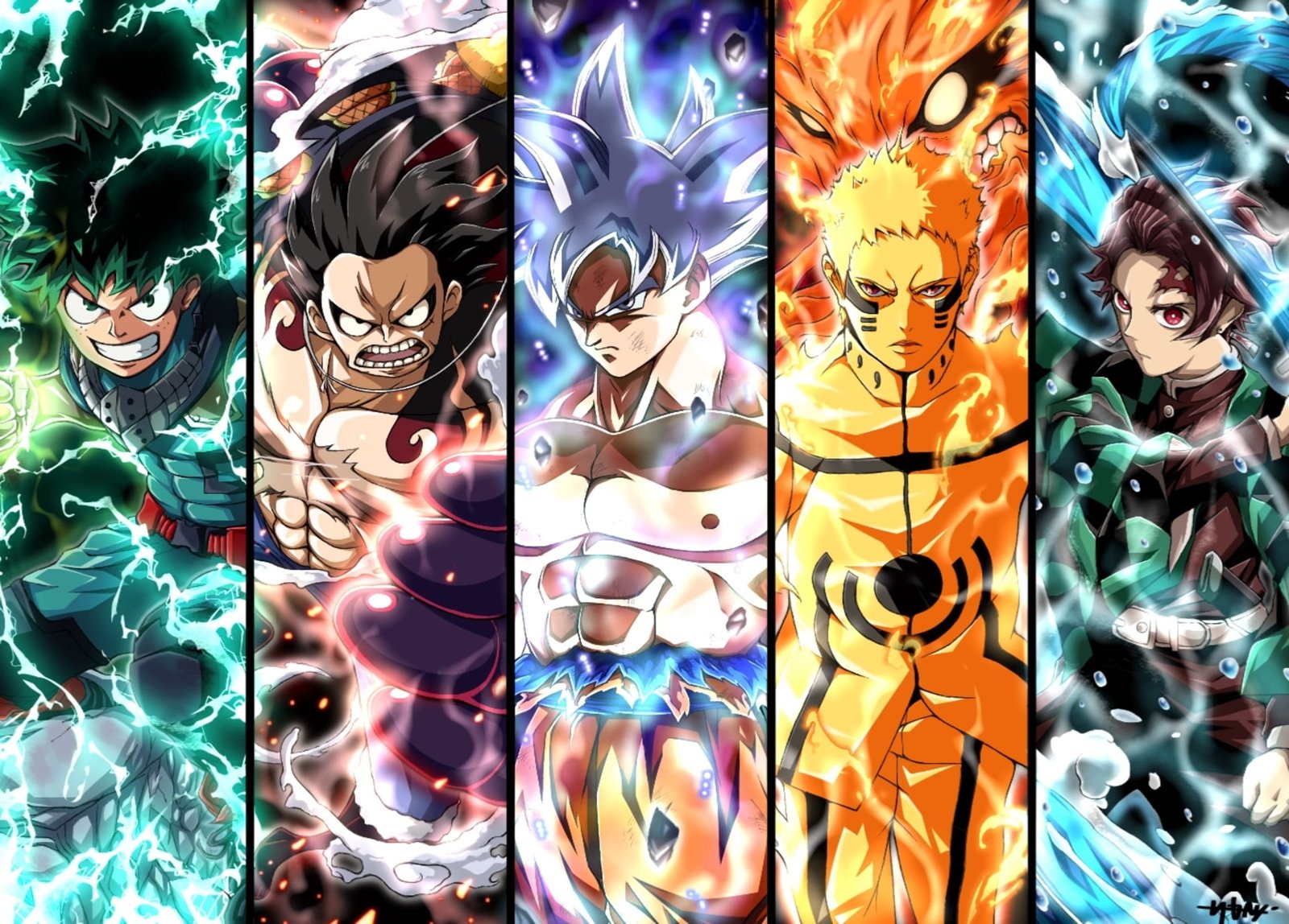 Anime Crossover Demon Slayer Kimetsu no Yaiba Dragon Ball 2k