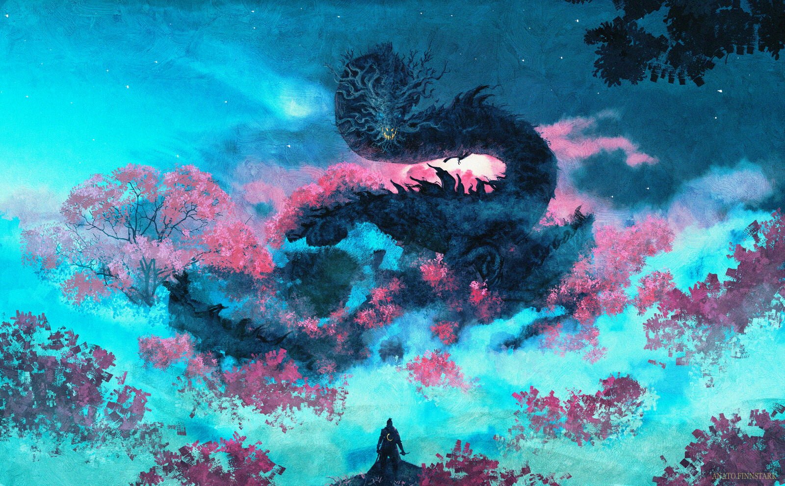 creature environment digital art Sekiro Shadows Die Twice 2k