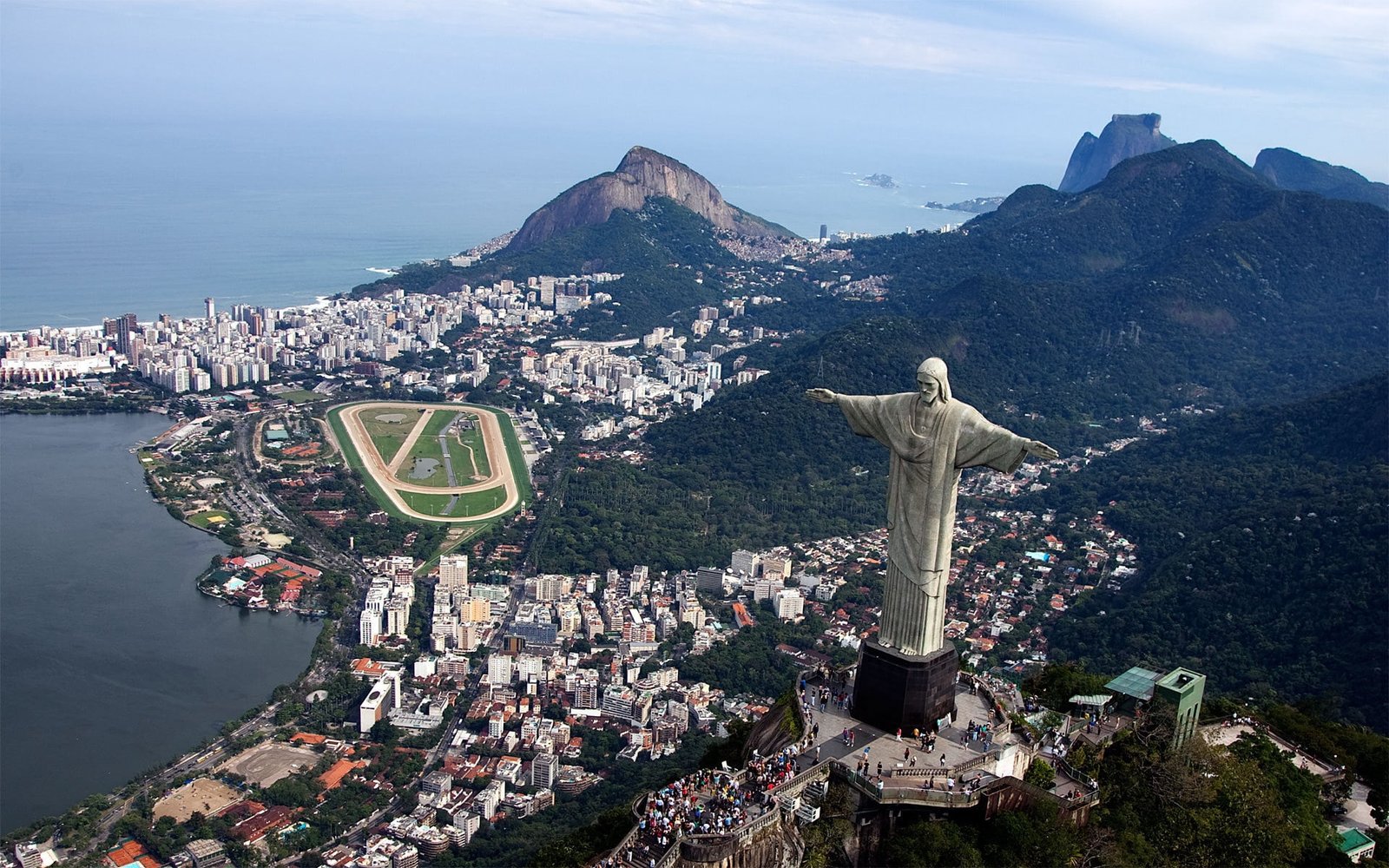 Christ The Redeemer Rio De Janeiro brazil city ocean sugarloaf Mountain 2k