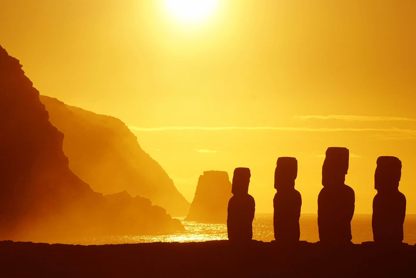 easter island rapa nui sculpture travel moai mohai figure 2k 4k 5k