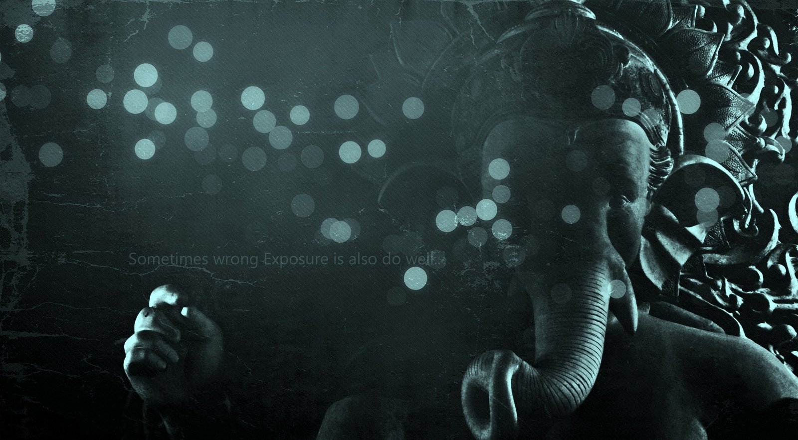 God Lord Ganesha costume Aero Creative bokeh indoors aquarium 2k