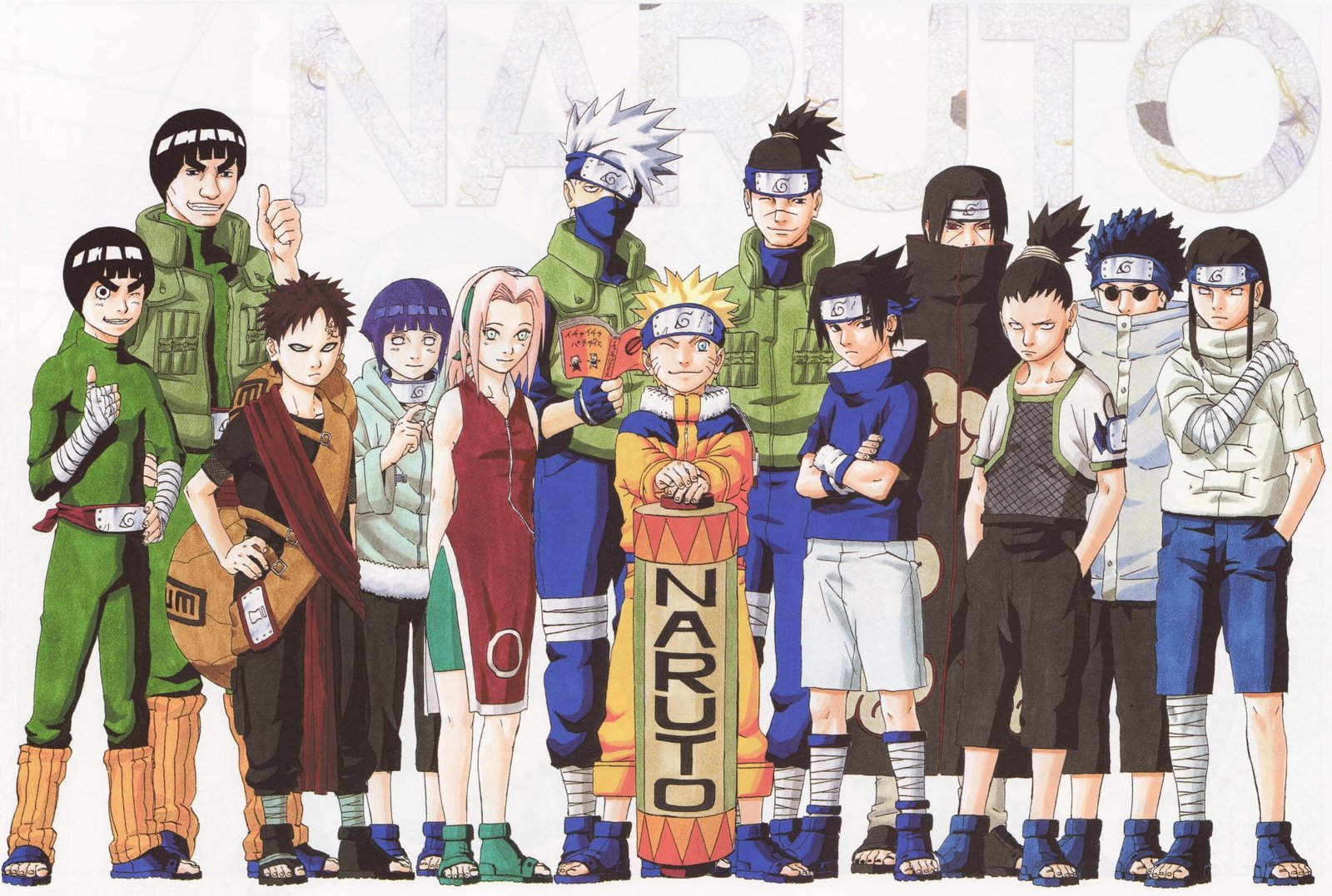 Naruto illustration Anime Gaara Hinata Hy ga Iruka Umino 2k