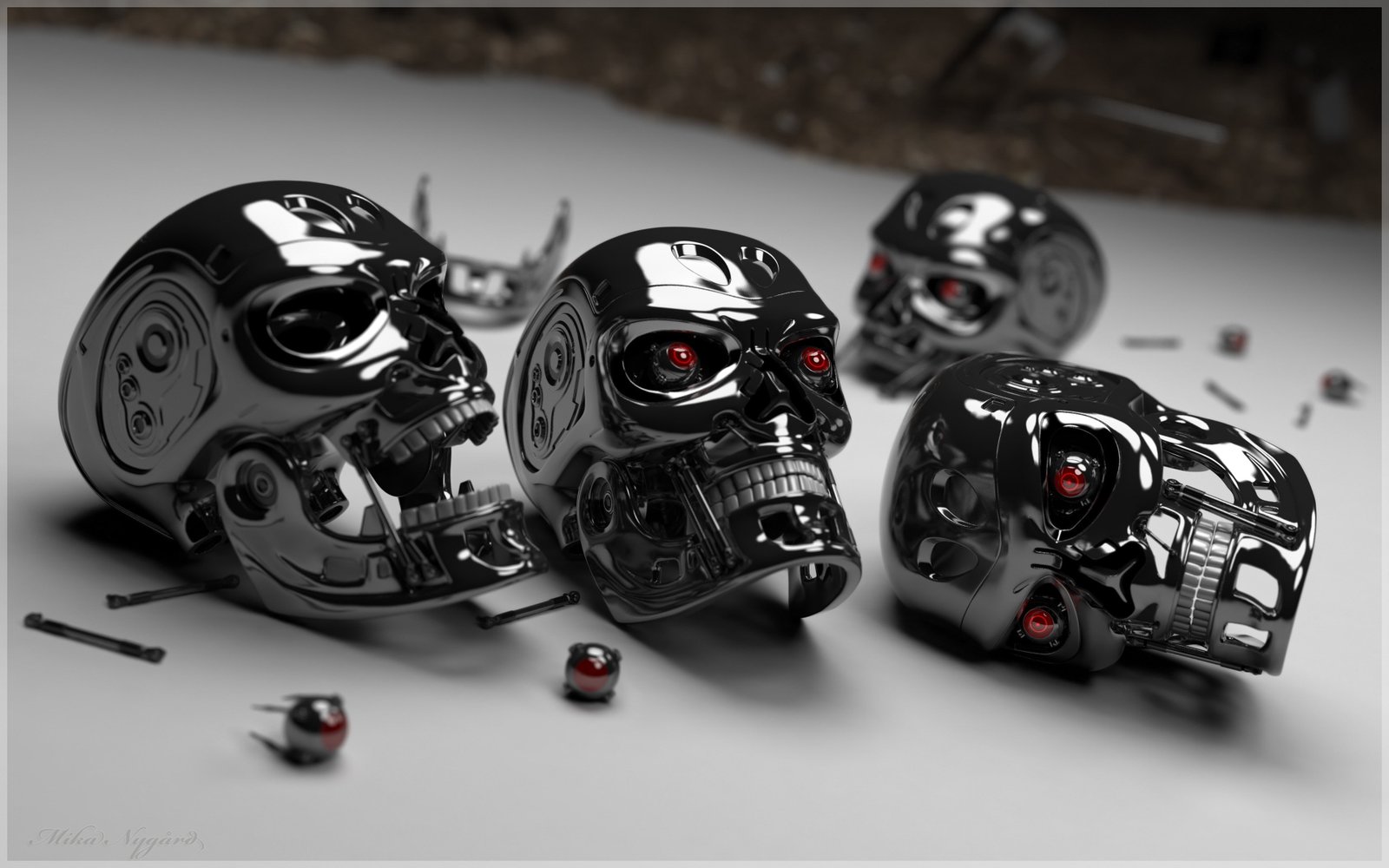 skulls terminator HD 2k 4k