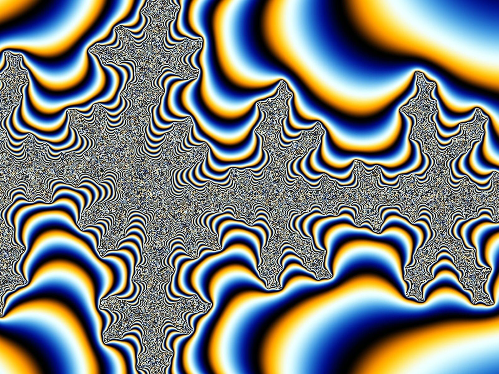 white and black optical illusion wallpaper fractal psychedelic 2k
