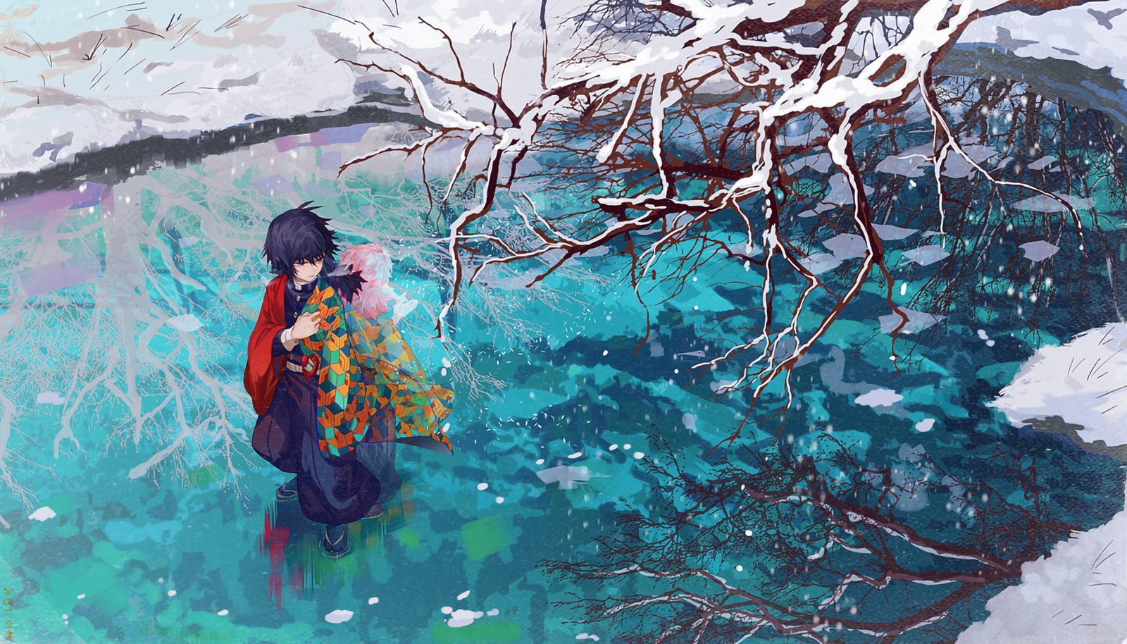 anime Kimetsu no Yaiba artwork Giyu Tomioka 2k