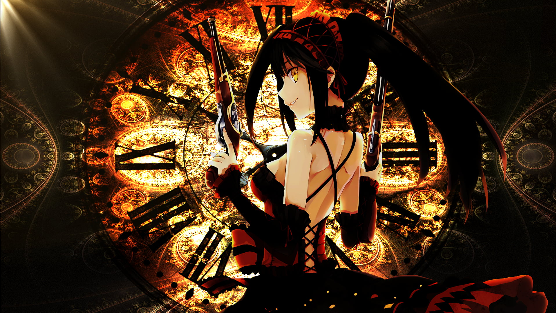 Date A Live Tokisaki Kurumi real people indoors illuminated 2k