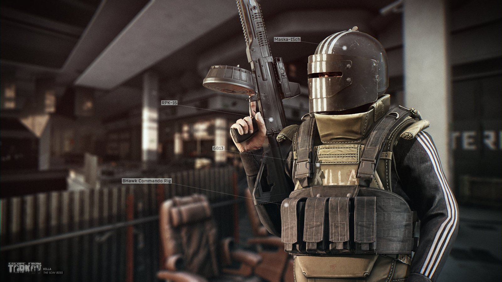 Boss Machine gun R Russia Wild RPK 16 Scav 2k