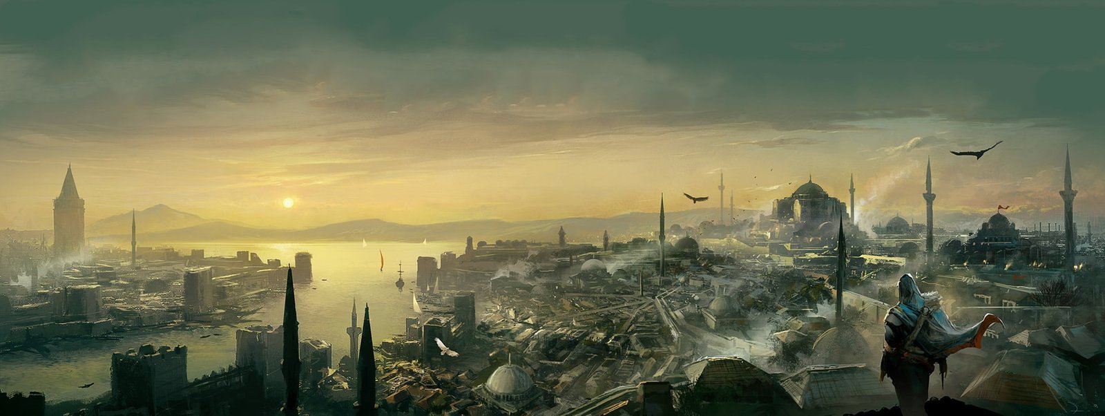 Assassin s Creed digital wallpaper mosque Istanbul Turkey 60 2k