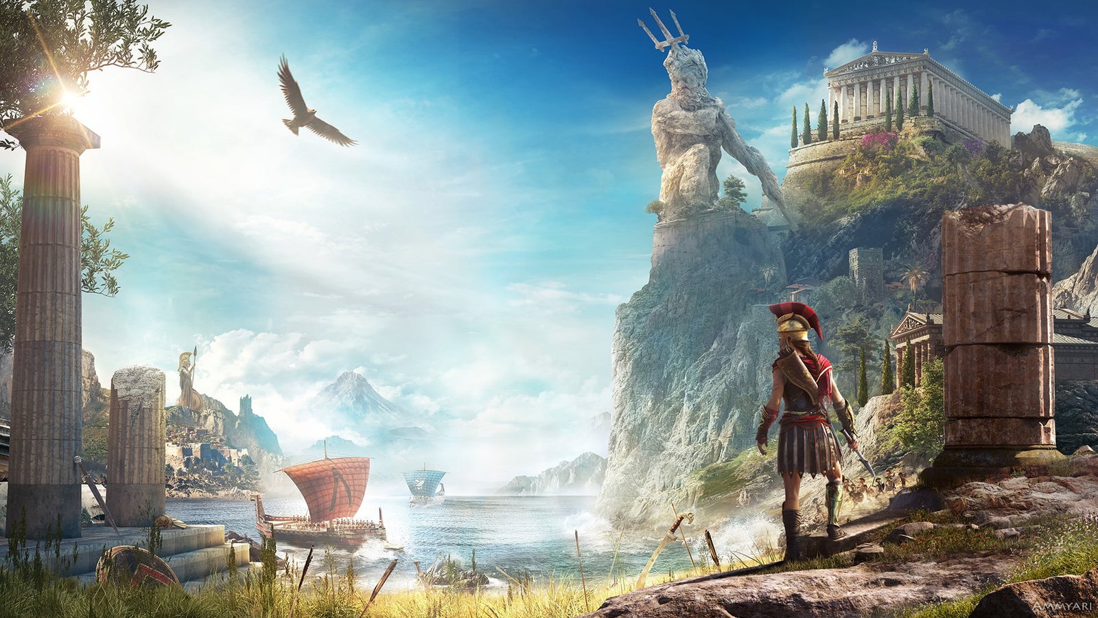 video games digital art artwork Assassin s Creed Odyssey 2k