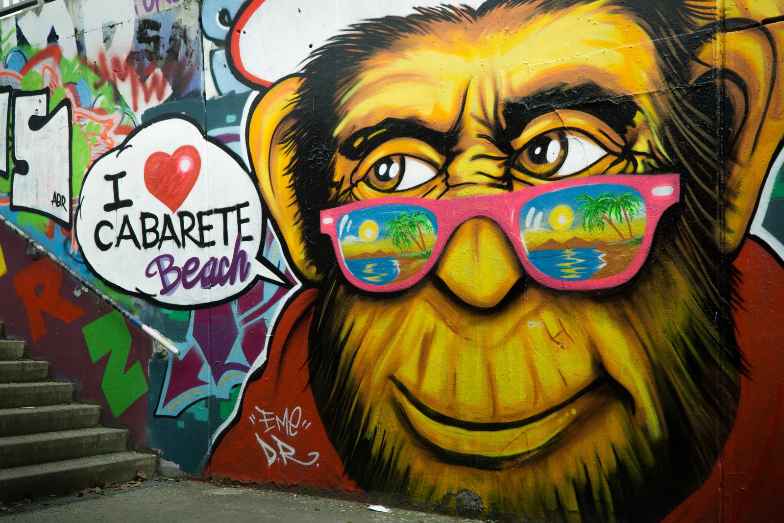 art graffiti wall painting artistic cabarete color colorful 2k 4k 5k