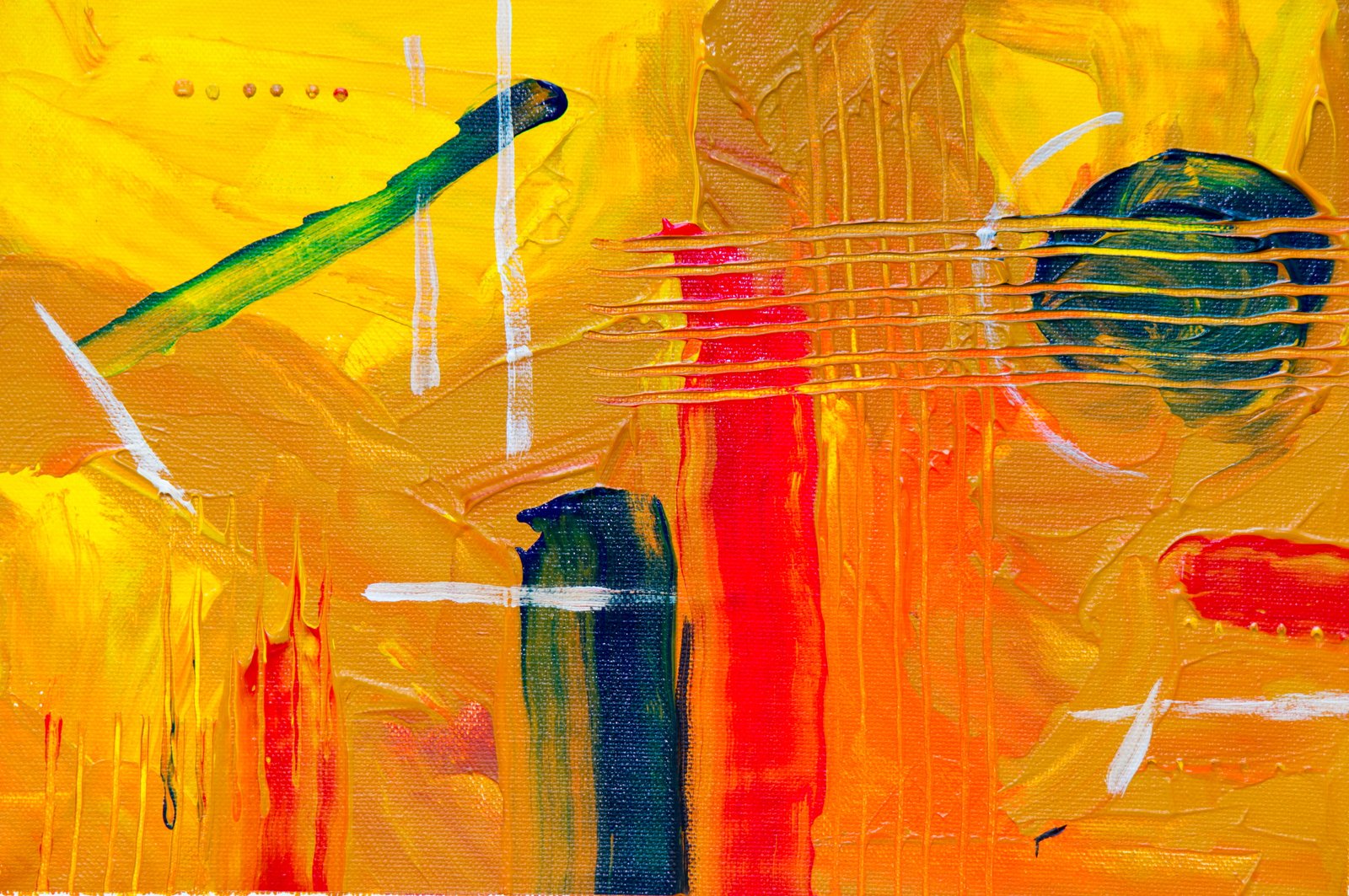 Multi coloured Abstract Painting abstract expressionism acrylic 2k 4k 5k
