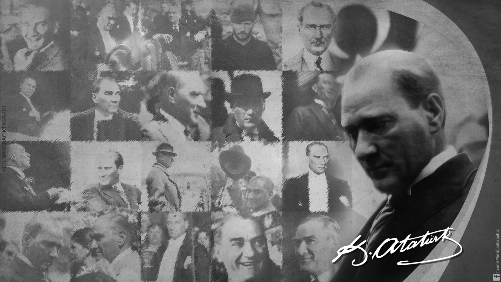 Mustafa Kemal Atat rk men monochrome portrait people lifestyles 2k