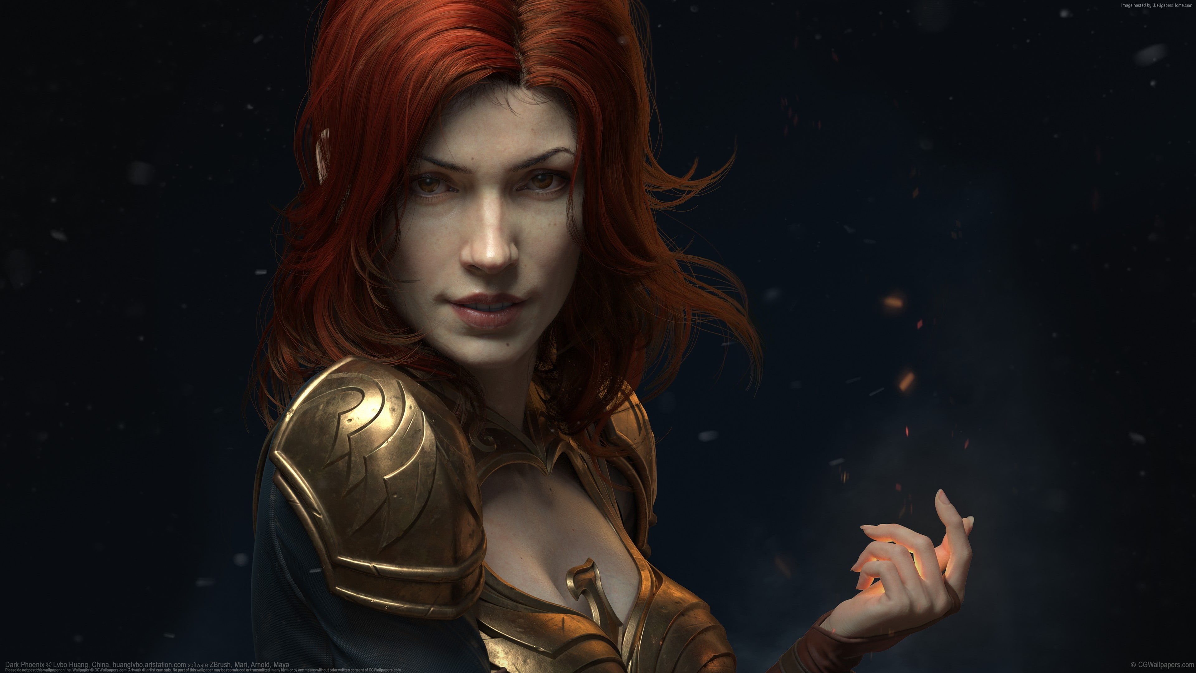 superhero Dark Phoenix Jean Grey Marvel 2k 4k