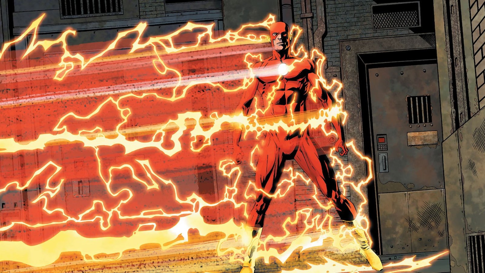 Flash superhero DC Comics illuminated glowing no people 2k