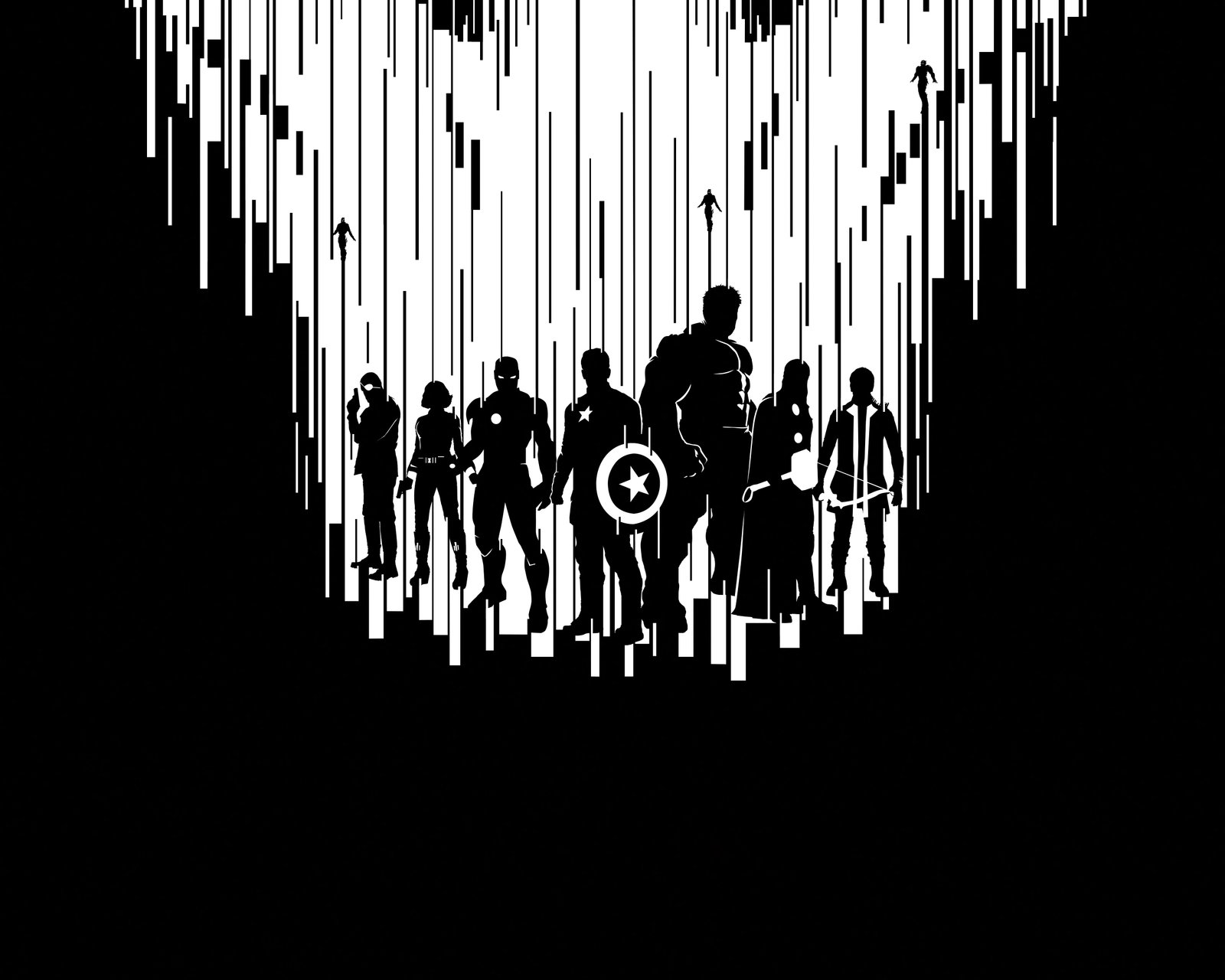 Marvel Avengers digital wallpaper Scarlett Johansson Heroes 2k 4k 5k