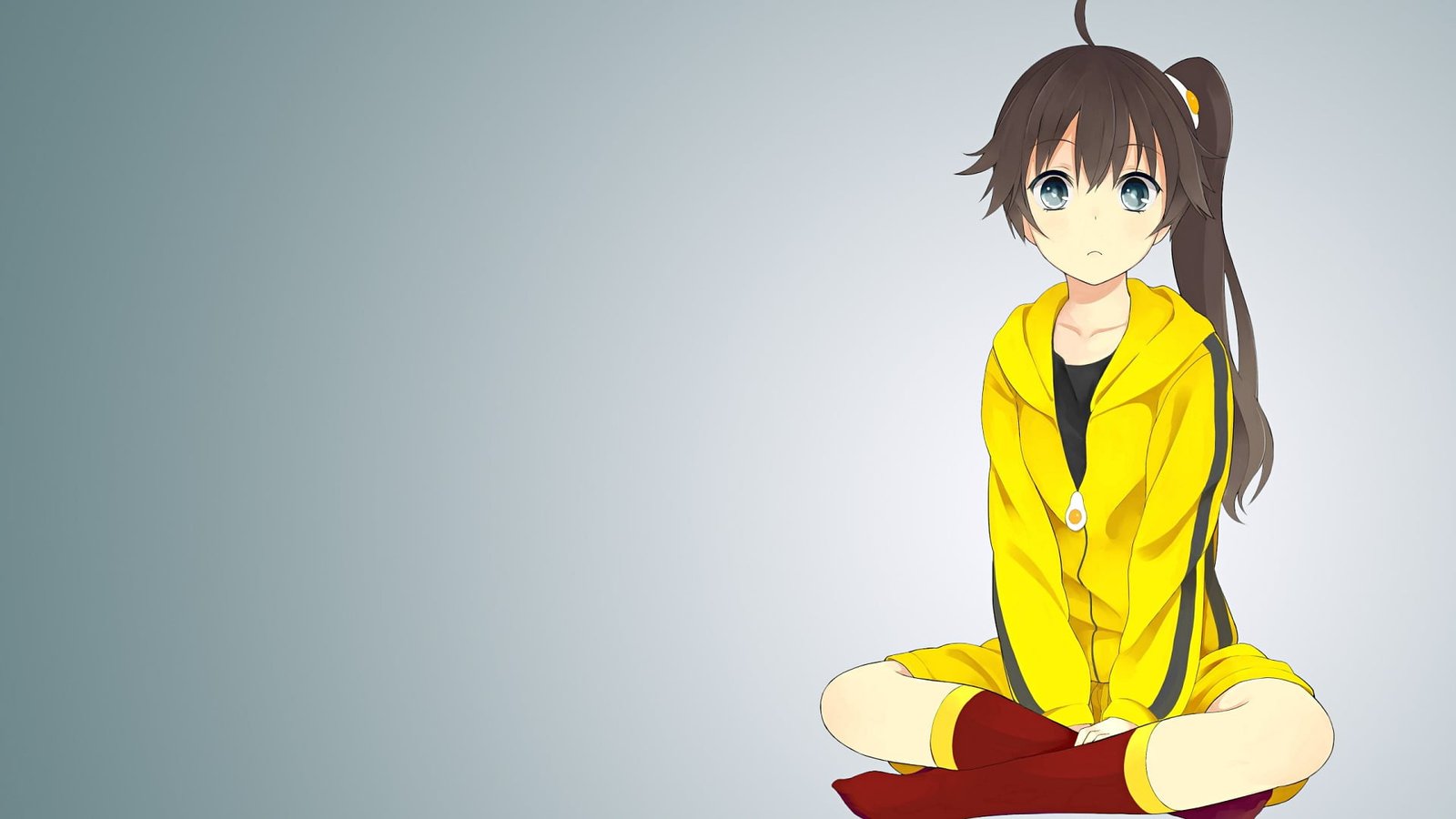 anime Monogatari Series Araragi Karen girls yellow 2k