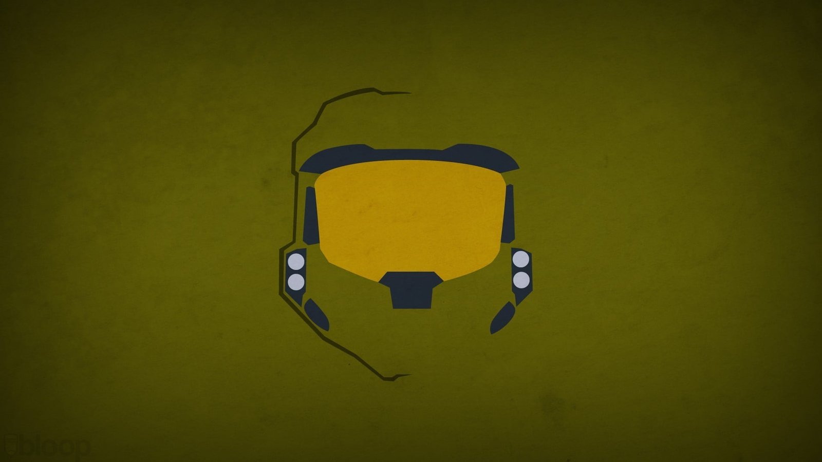 brown and black mask clip a minimalism Master Chief Halo superhero 2k