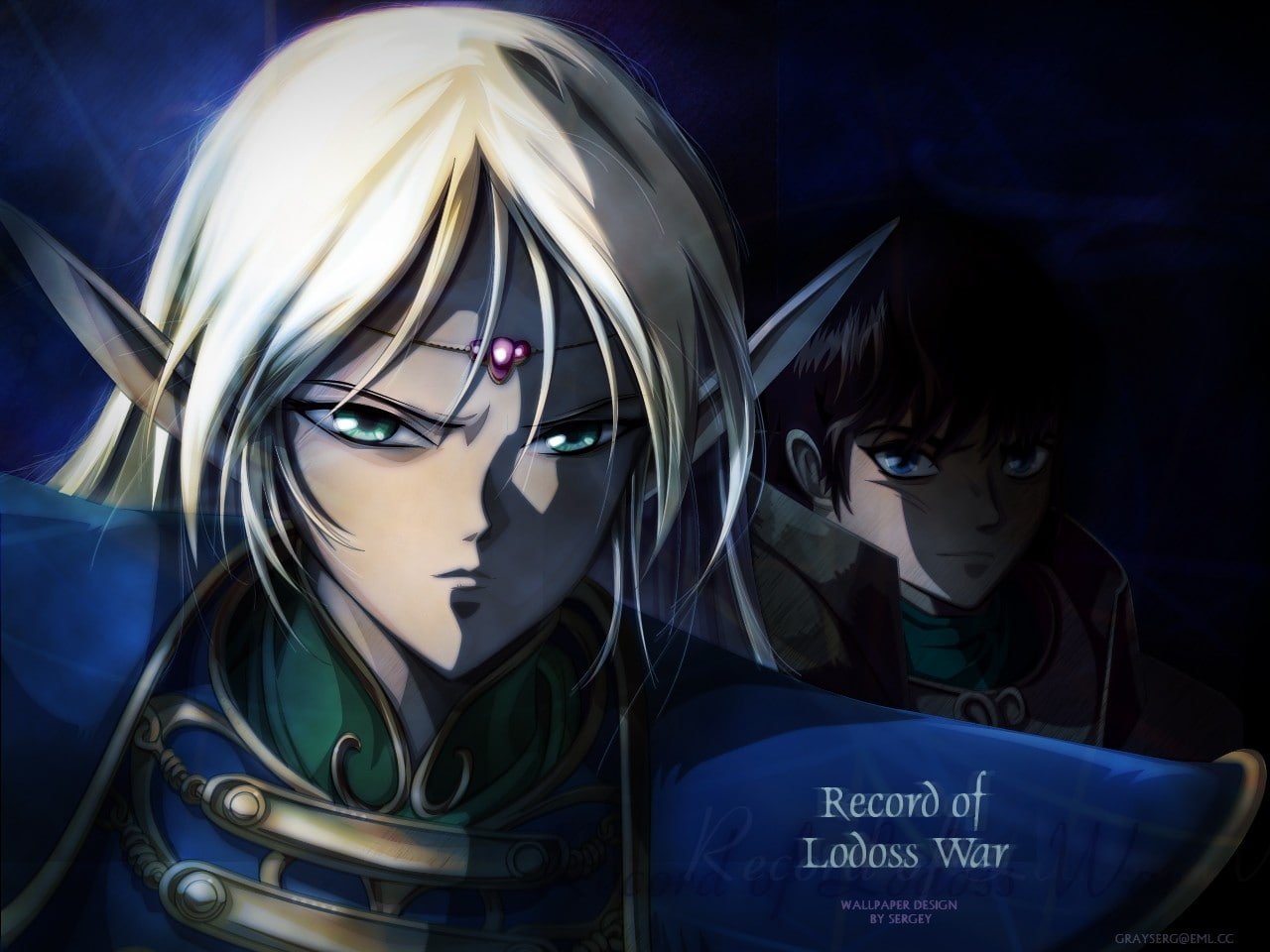 anime Record of Lodoss War portrait headshot front view