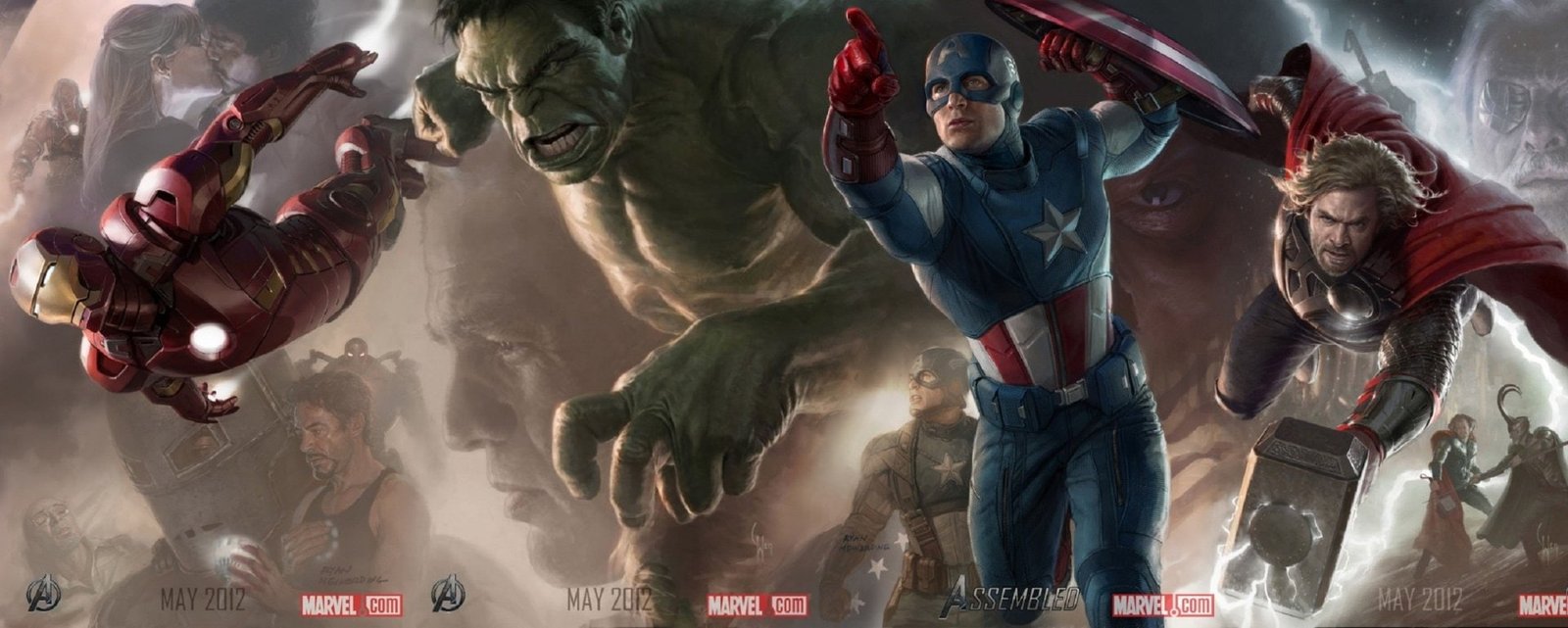 Avengers illustration The Black Widow Captain America 2k