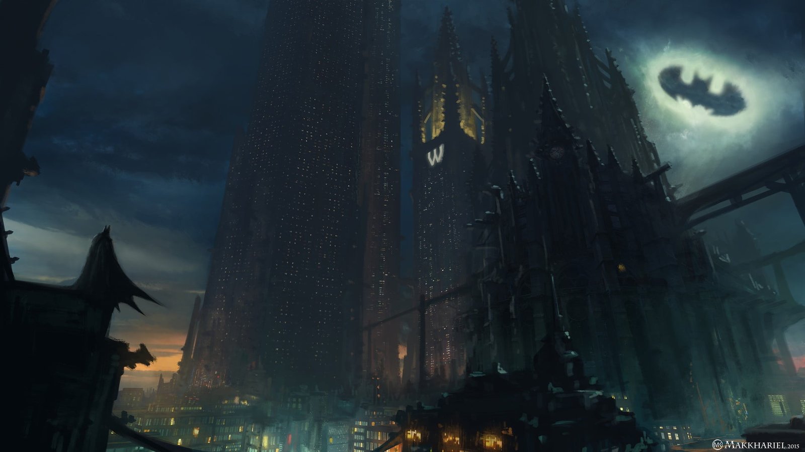 Batman wallpaper artwork concept art Gotham City DC Comics 63 2k