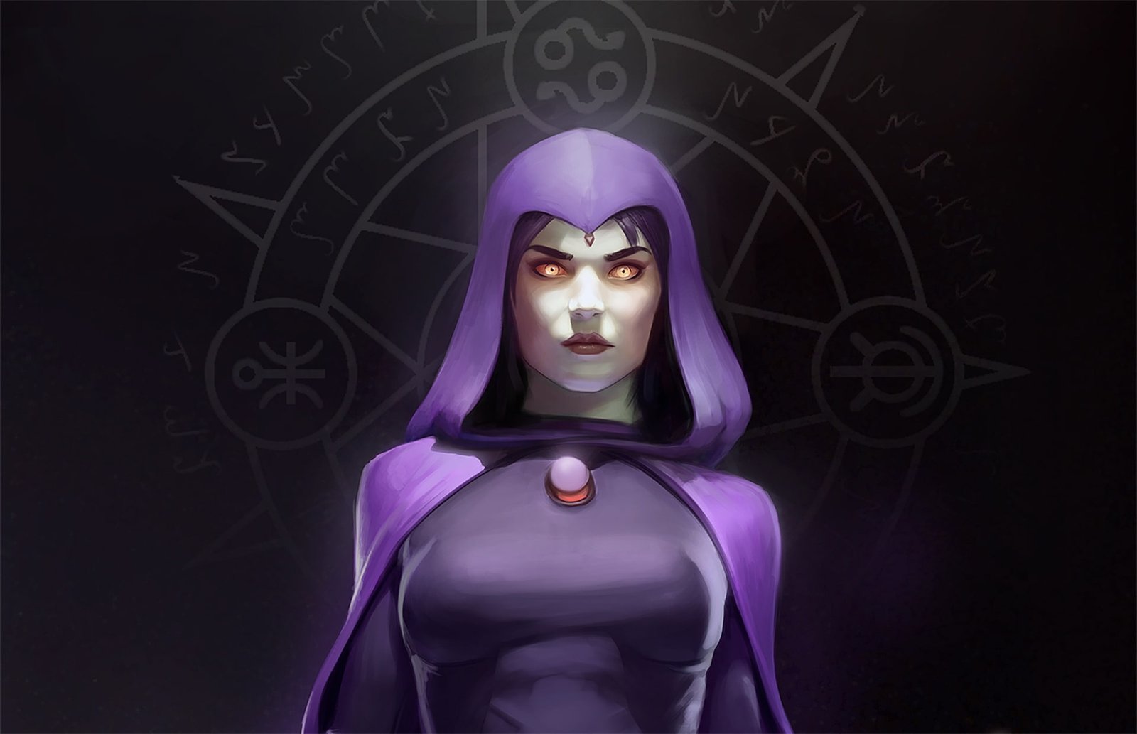 fiction superhero raven art DC Comics 2k