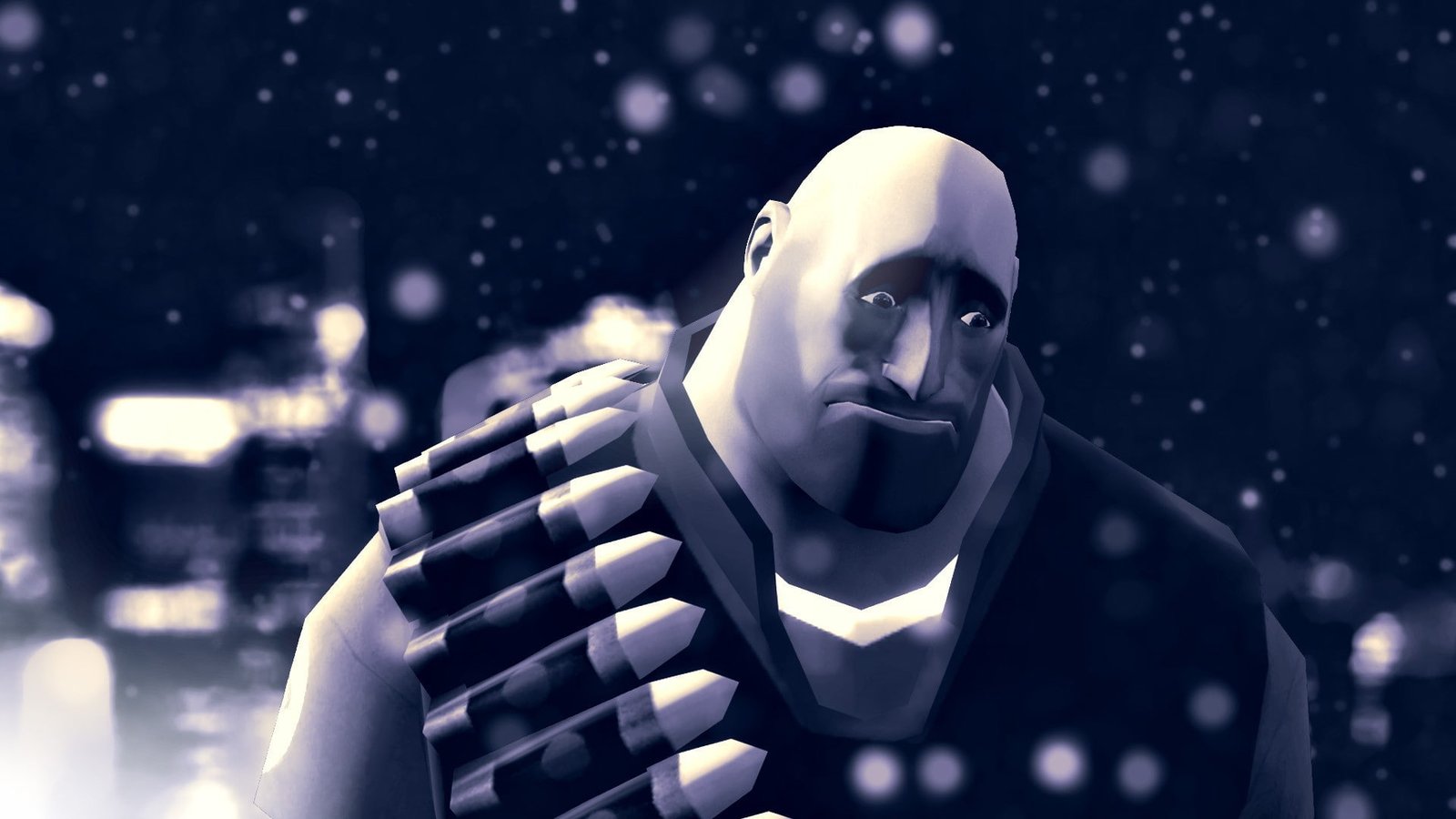 heavy Team Fortress 2 one person portrait young adult night 2k