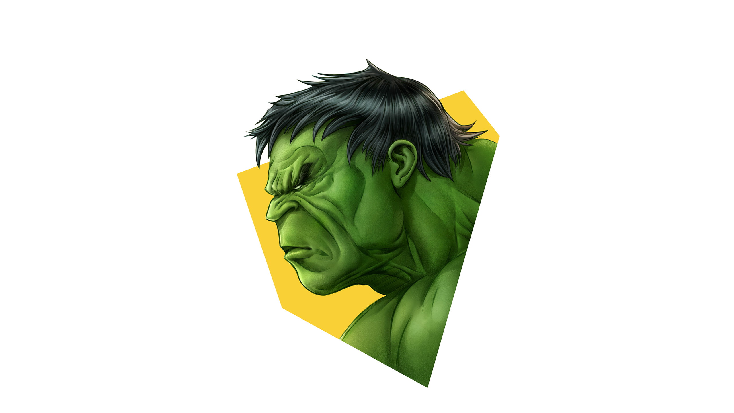 hulk superheroes minimalism minimalist artist artwork 2k