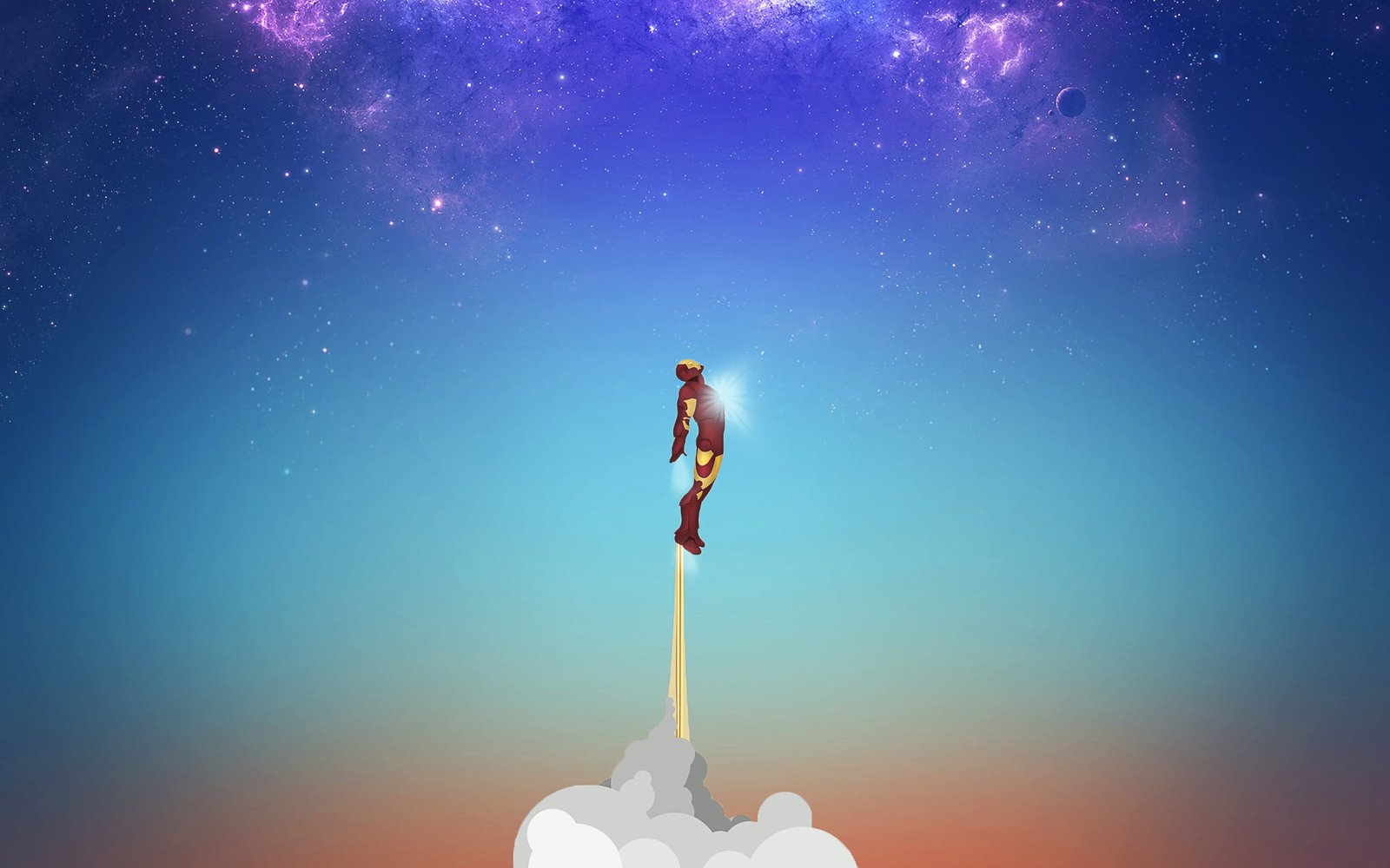 Iron Man illustration flight fiction movie the film robot 2k