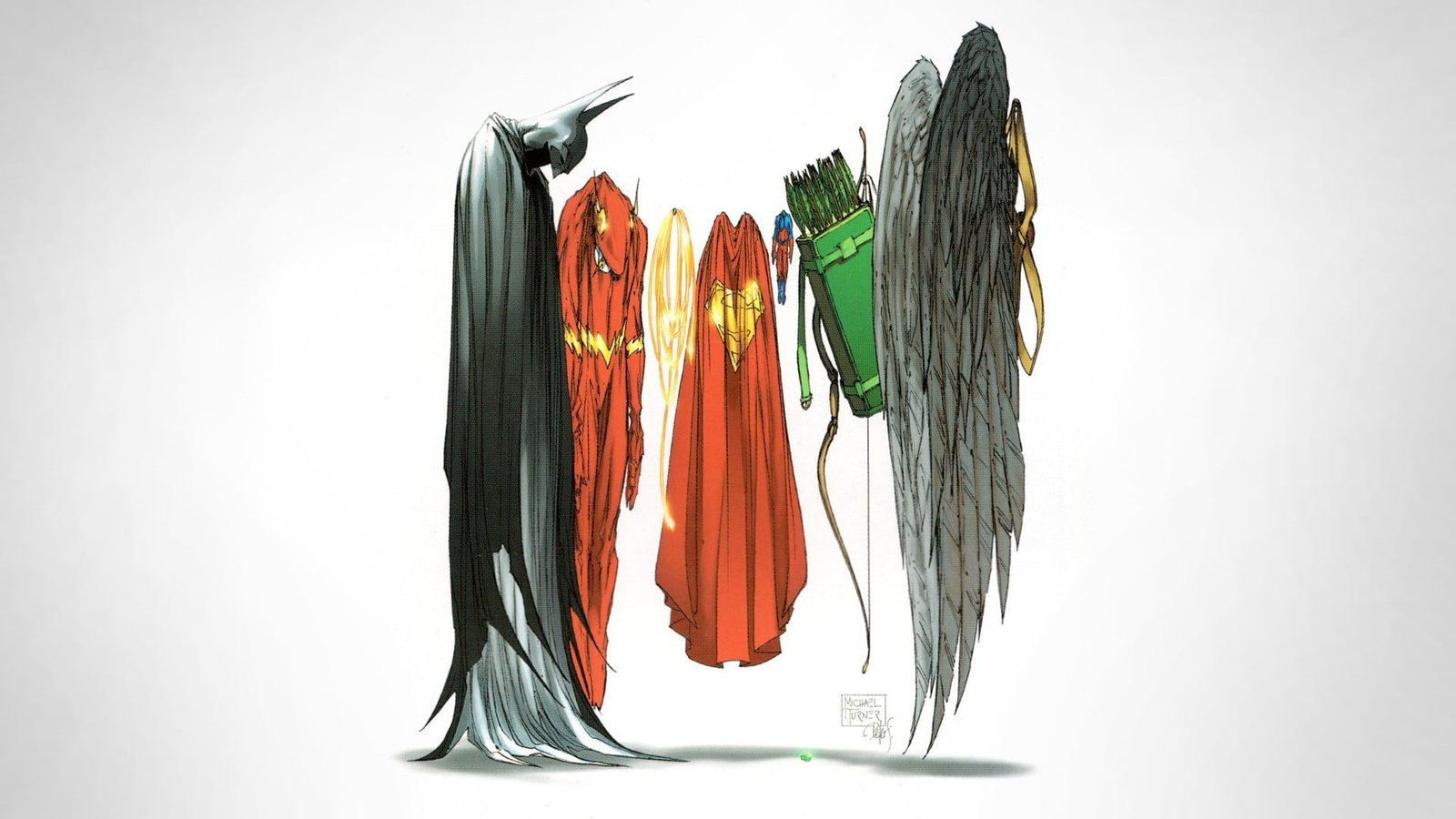 several monsters artwork DC Comics superhero cape Batman 2k