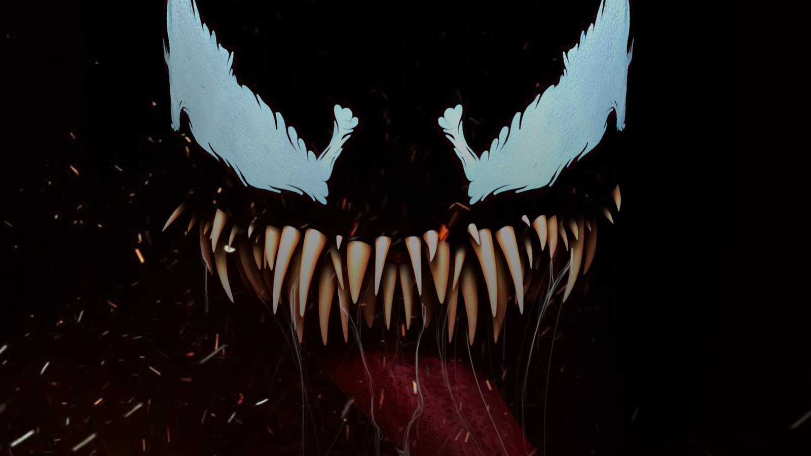 venom closeup artwork hd digital art superheroes artstation 2k