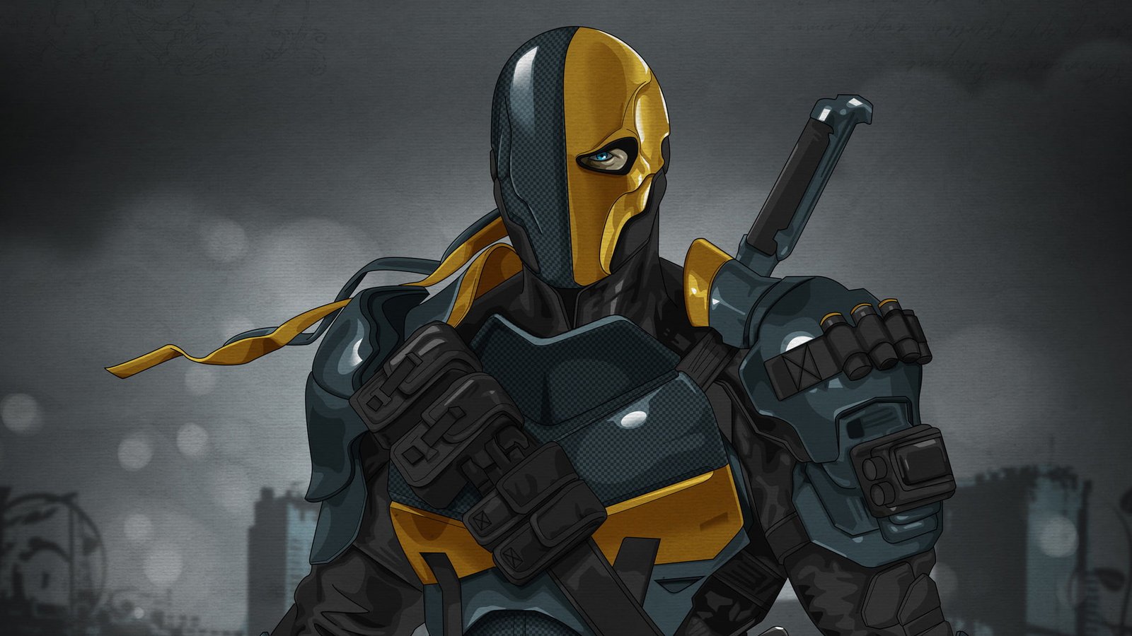 deathstroke superheroes dc comics artwork artist digital art 2k