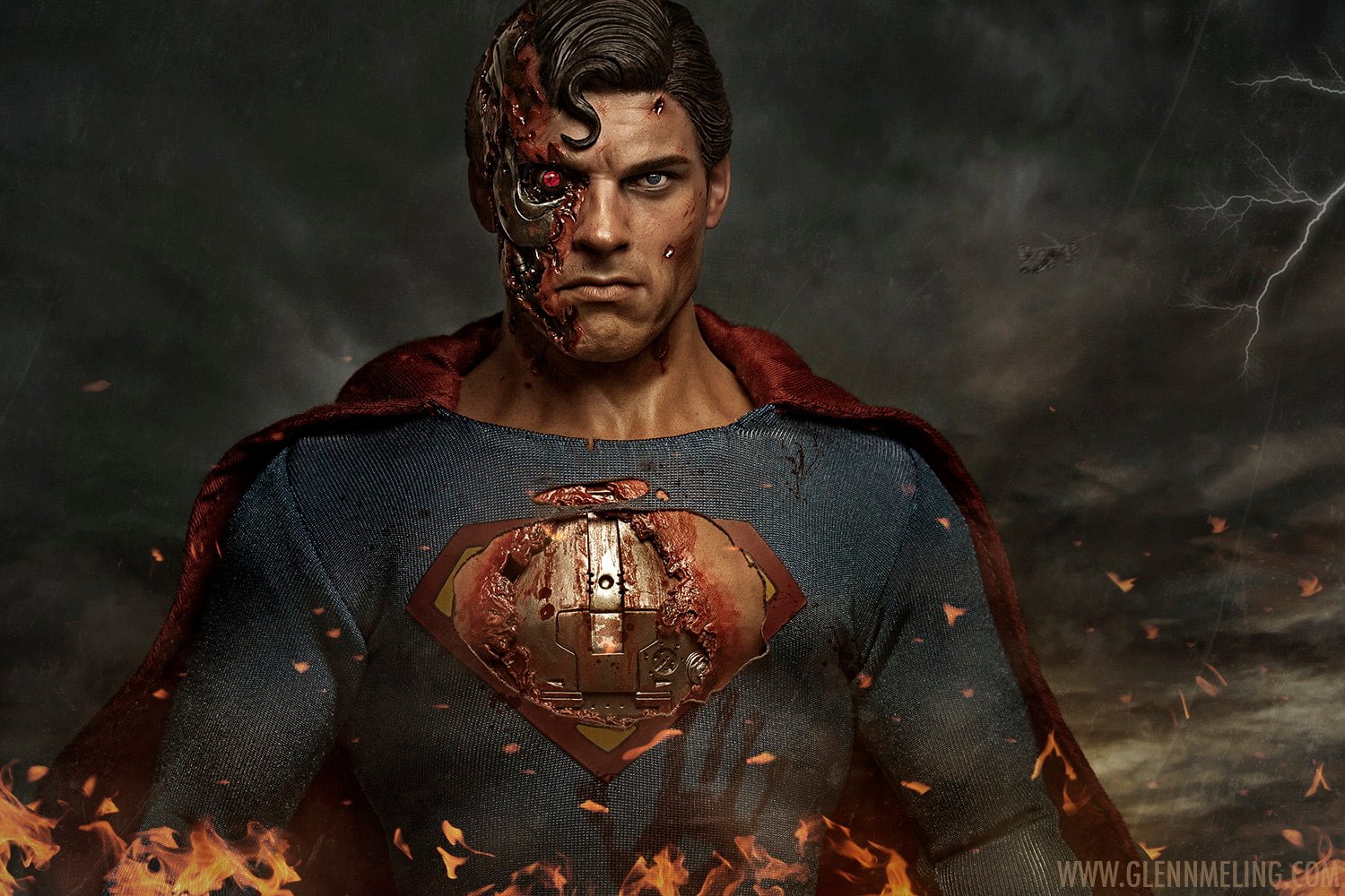 photo manipulation Man of Steel Terminator superhero px 2k
