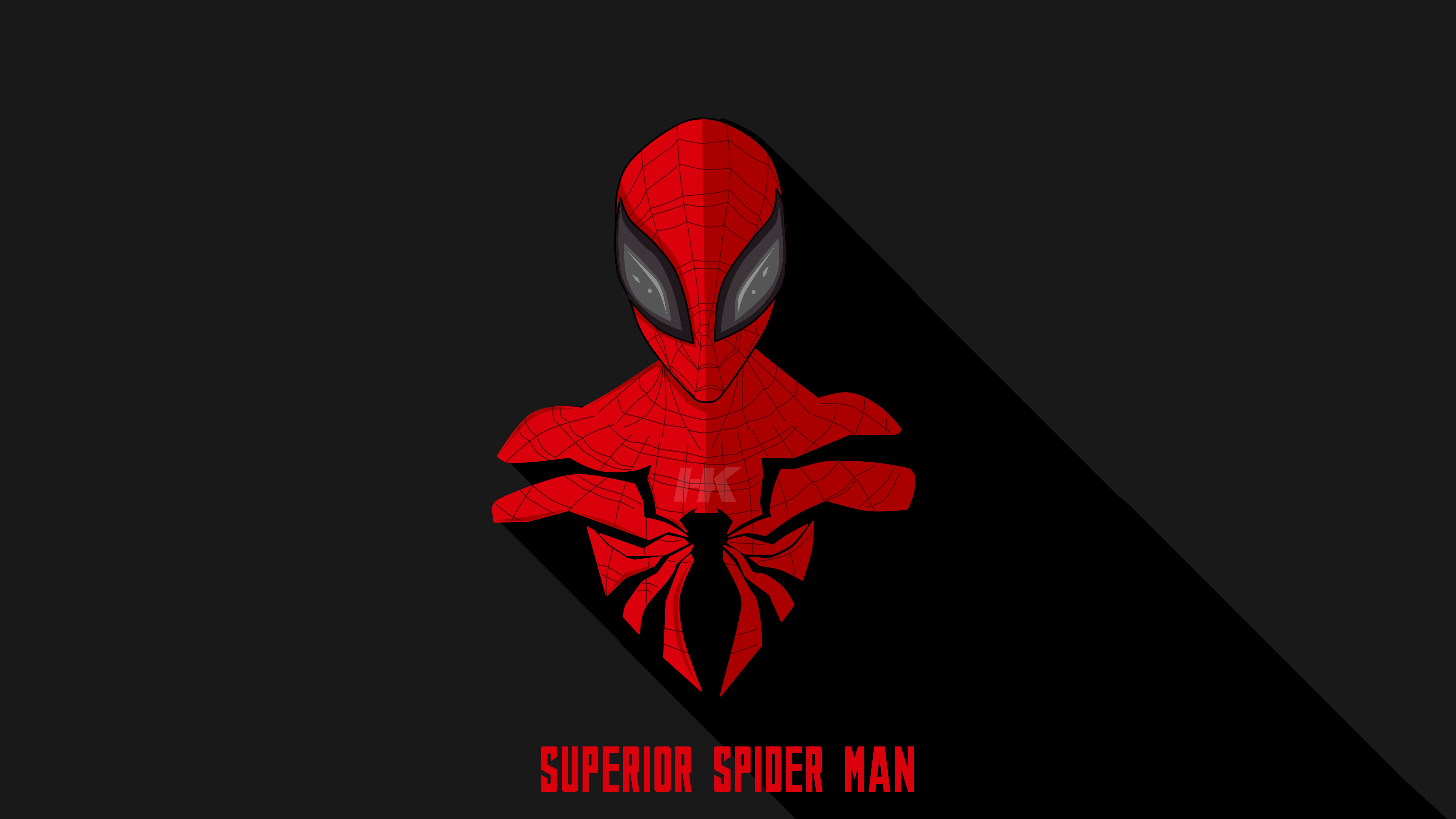 spiderman minimalism minimalist artist artwork digital art 2k 4k 5k