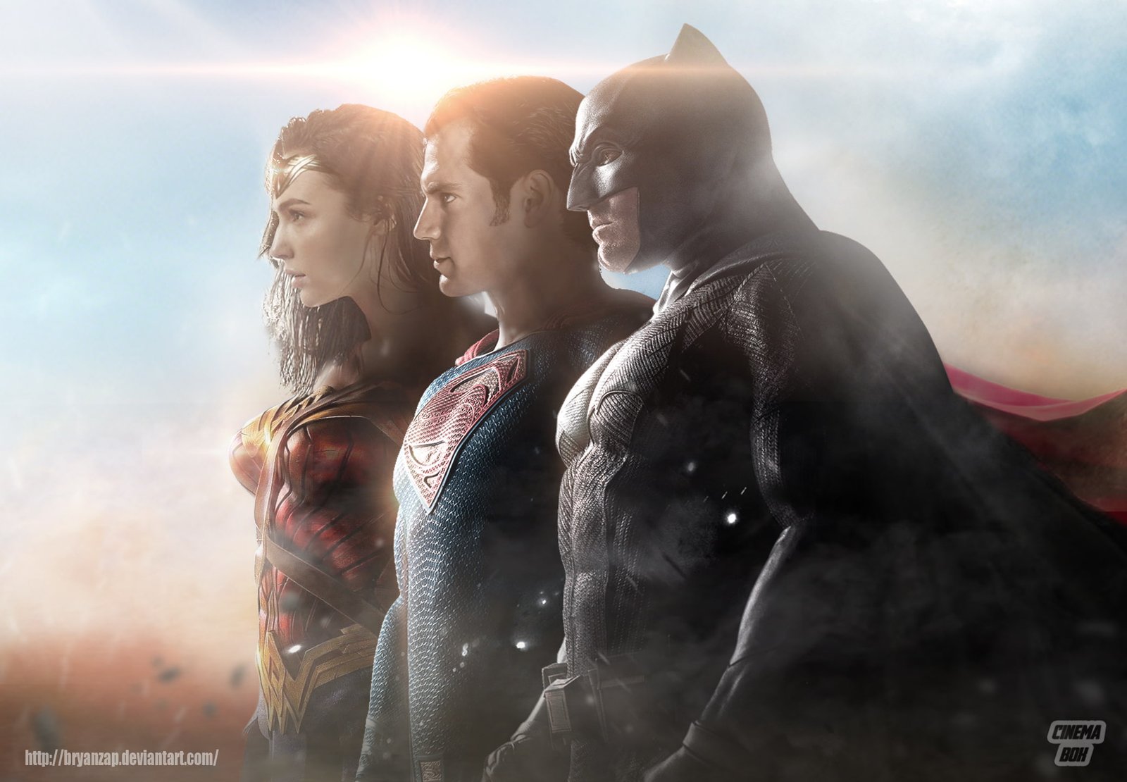 superman batman wonder woman hd artwork digital art superheroes 2k