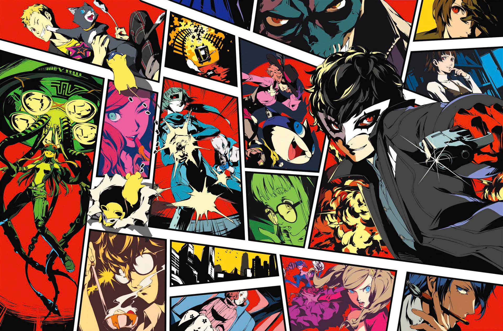 anime wallpaper Persona 5 Joker Phantom Thieves of Hearts 2k