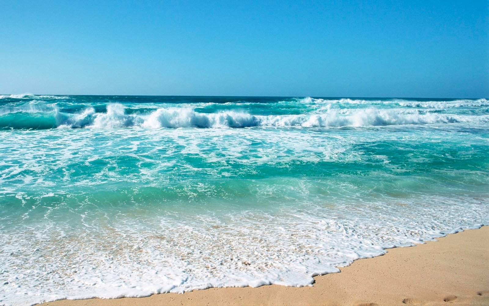 Hawaii Beach Waves Picture Hd Wallpaper Desktop 2k